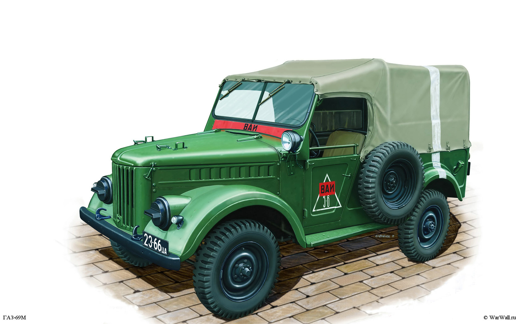 рисунок 35096 Soviet GaZ-69 4х4 Utility Truck