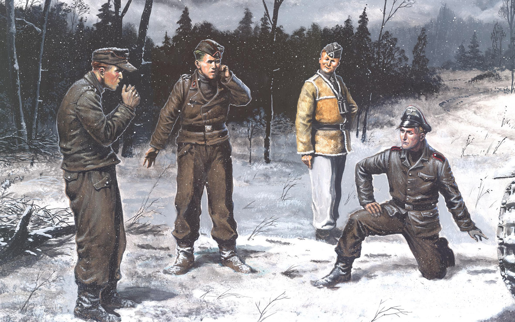 рисунок German tank crews, 1943-1945