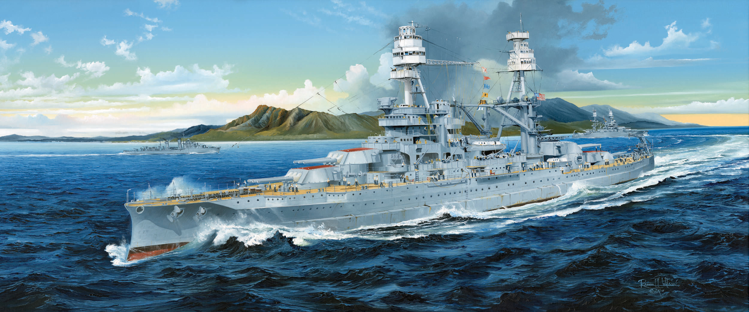 рисунок USS Arizona BB-39