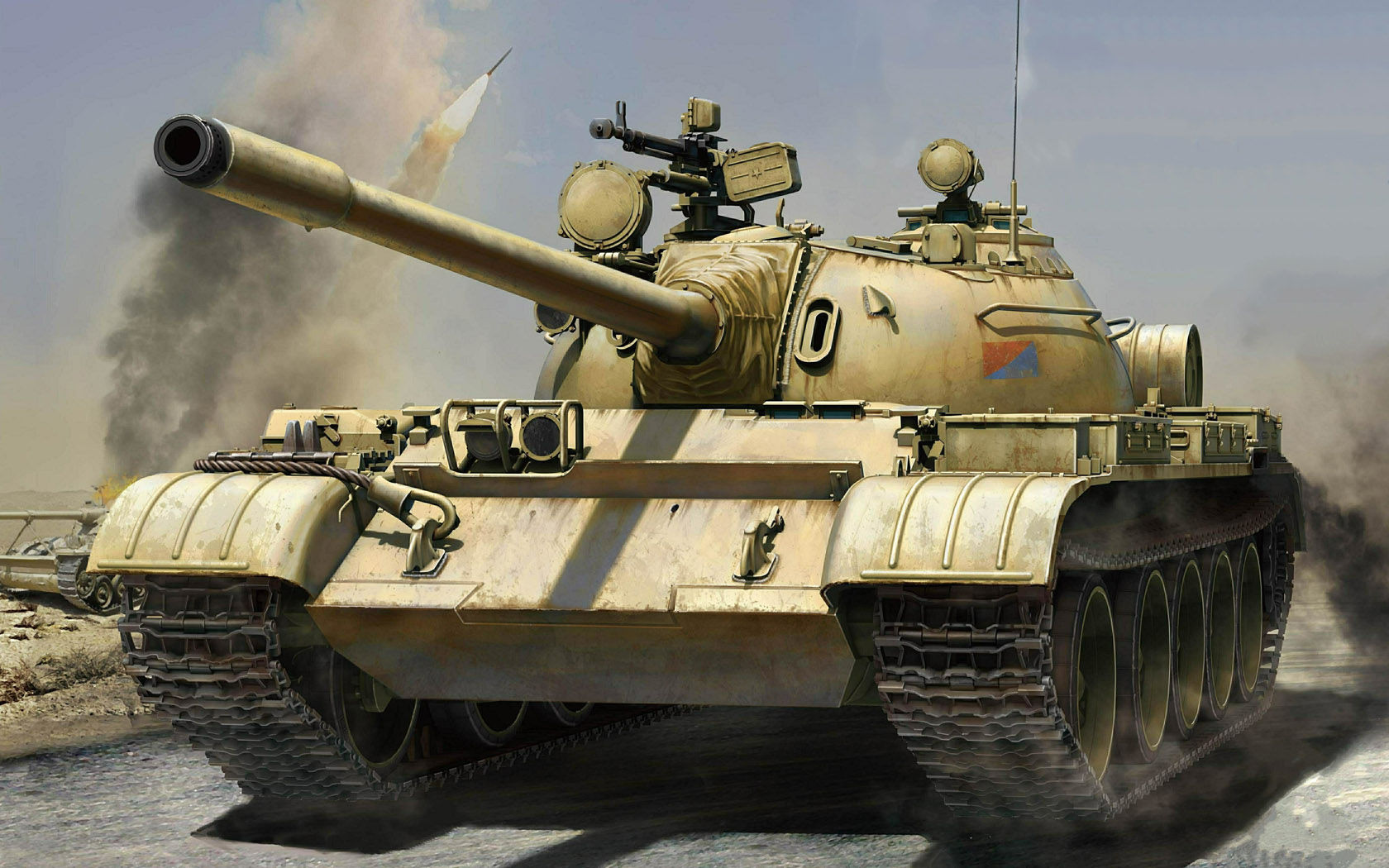 рисунок Russian Medium Tank T-54B Late Type