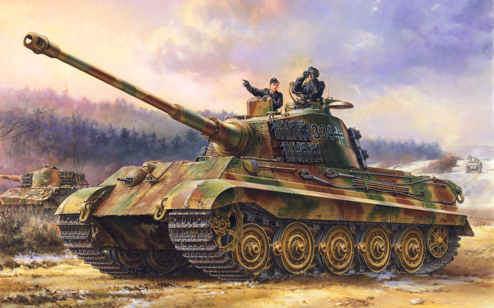 рисунок Sd.Kfz.182 King Tiger (Henschel Turret)