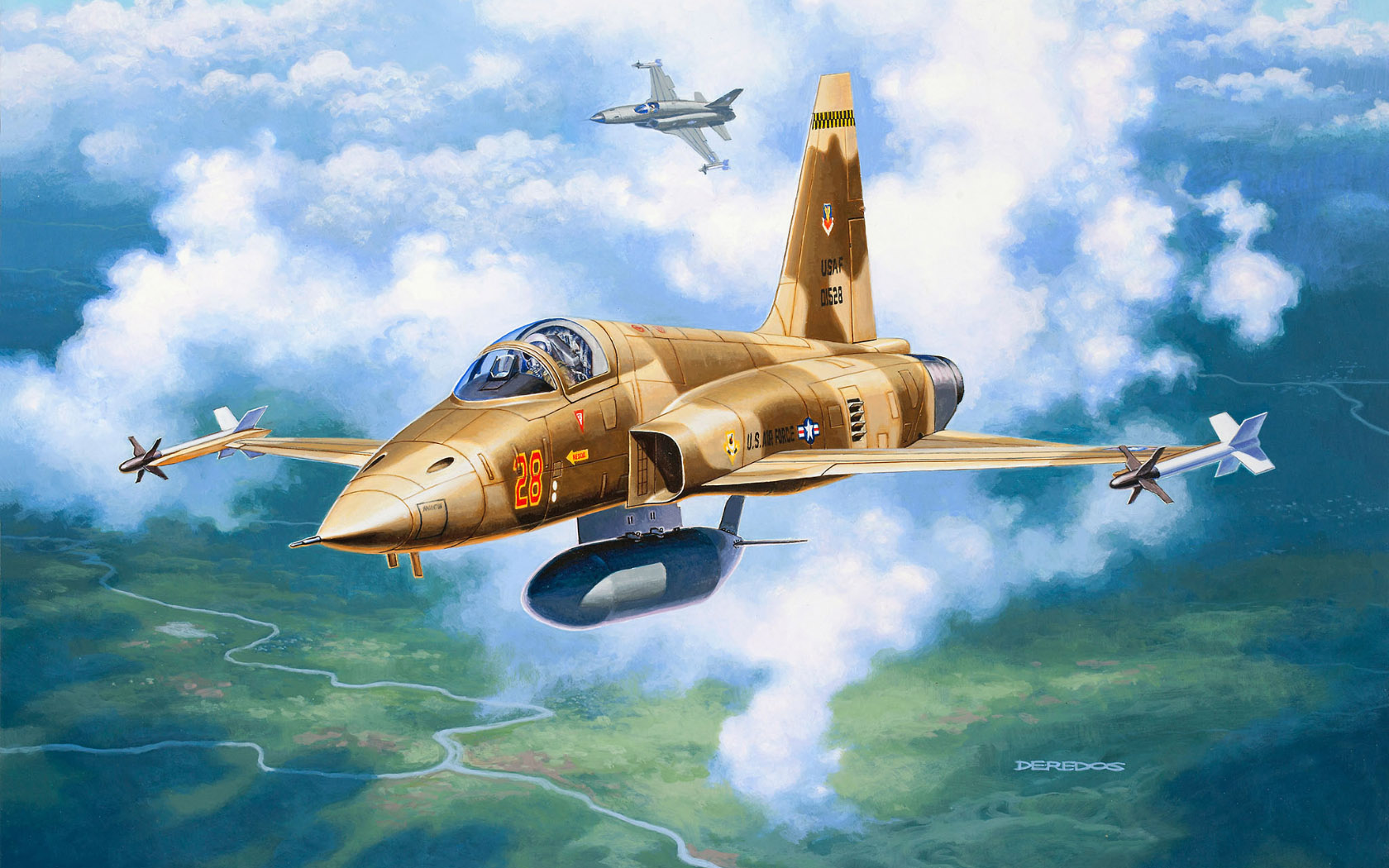 рисунок Northrop F-5E Tiger II