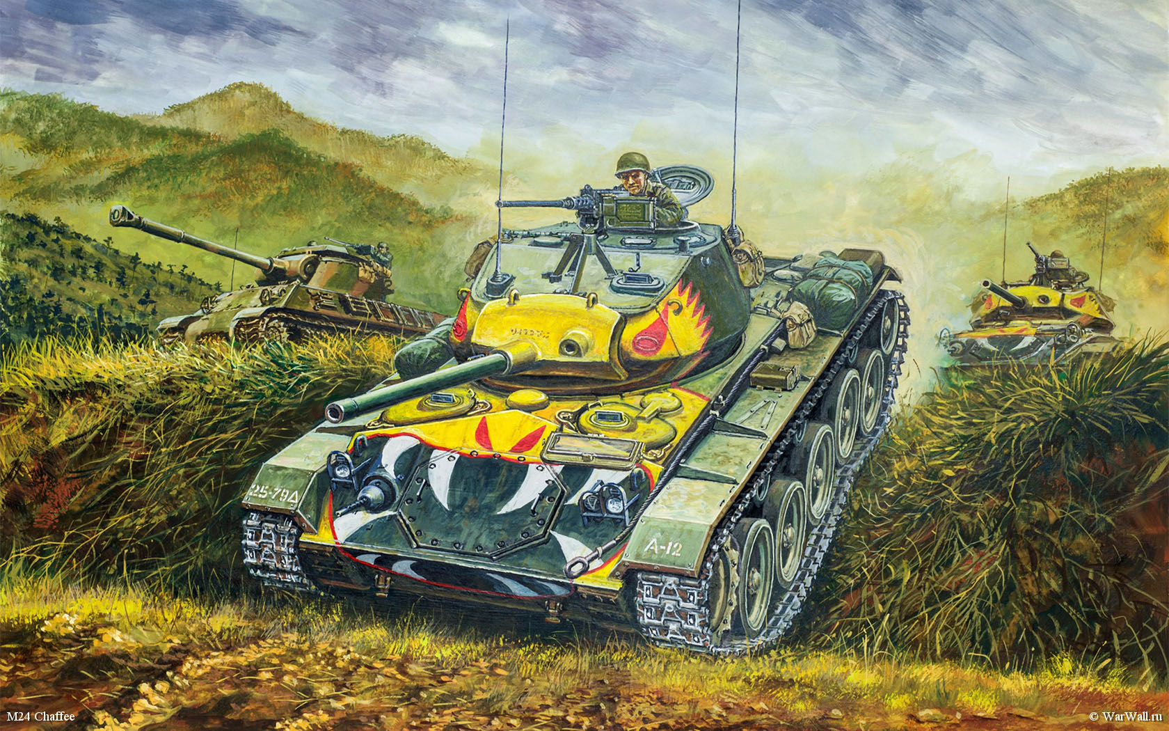 рисунок 35209 M24 Chaffee, Korean War