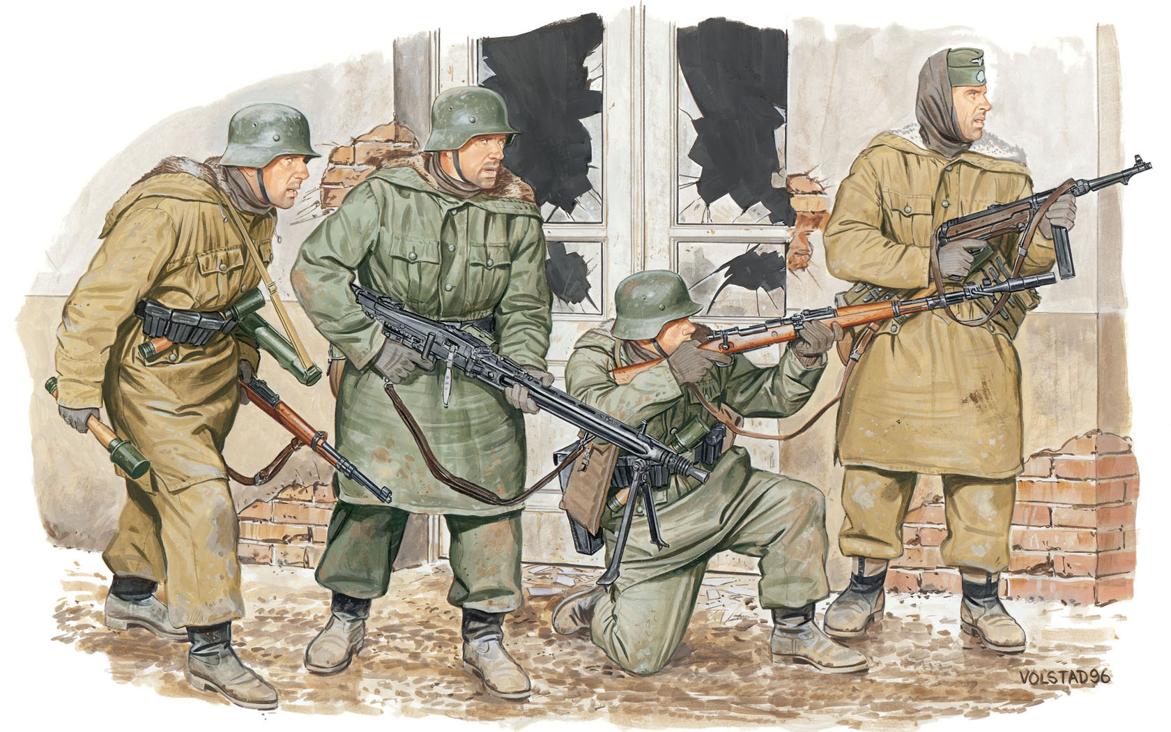 Рональд Вольстад рисунки второй мировой войны