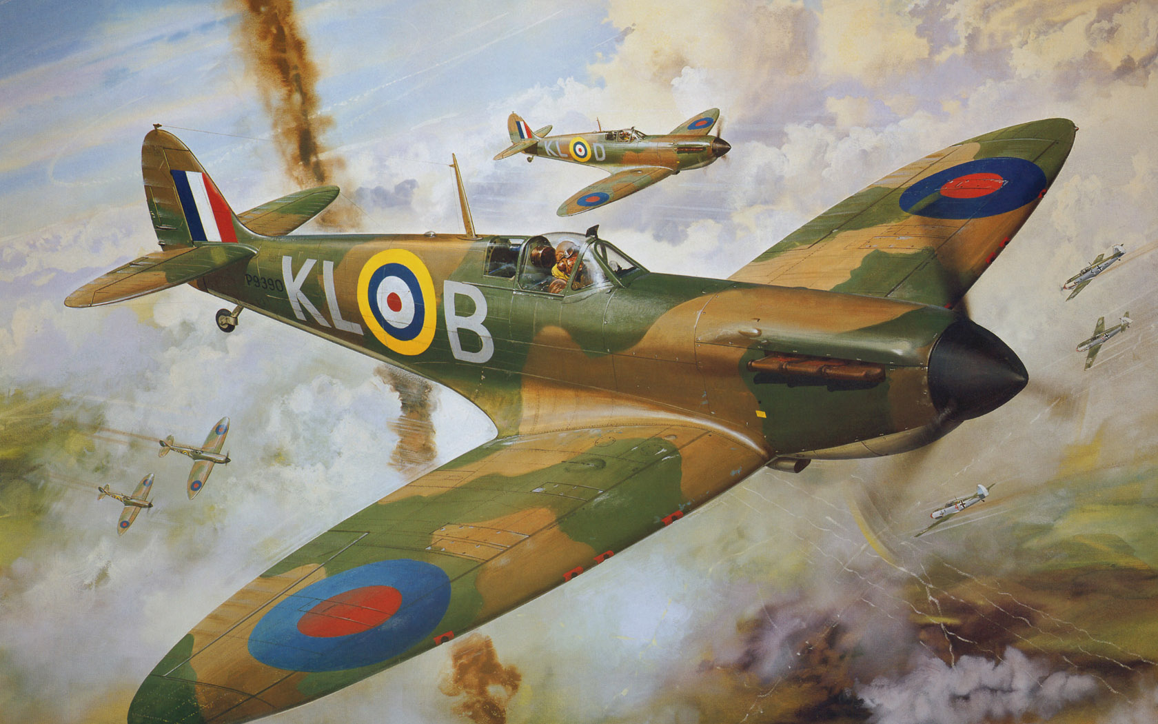 рисунок Mk I Spitfire RAF