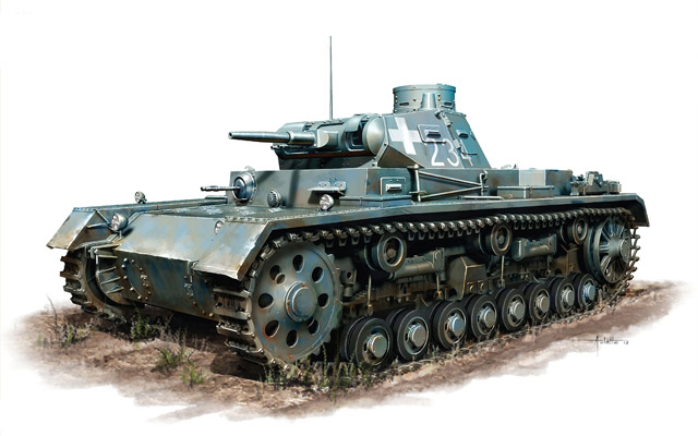 Пятничные арты - Pz.Kpfw. III и Bf-109G-10