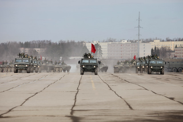 Первые фото репетиции Парада Победы 2014 в Алабино