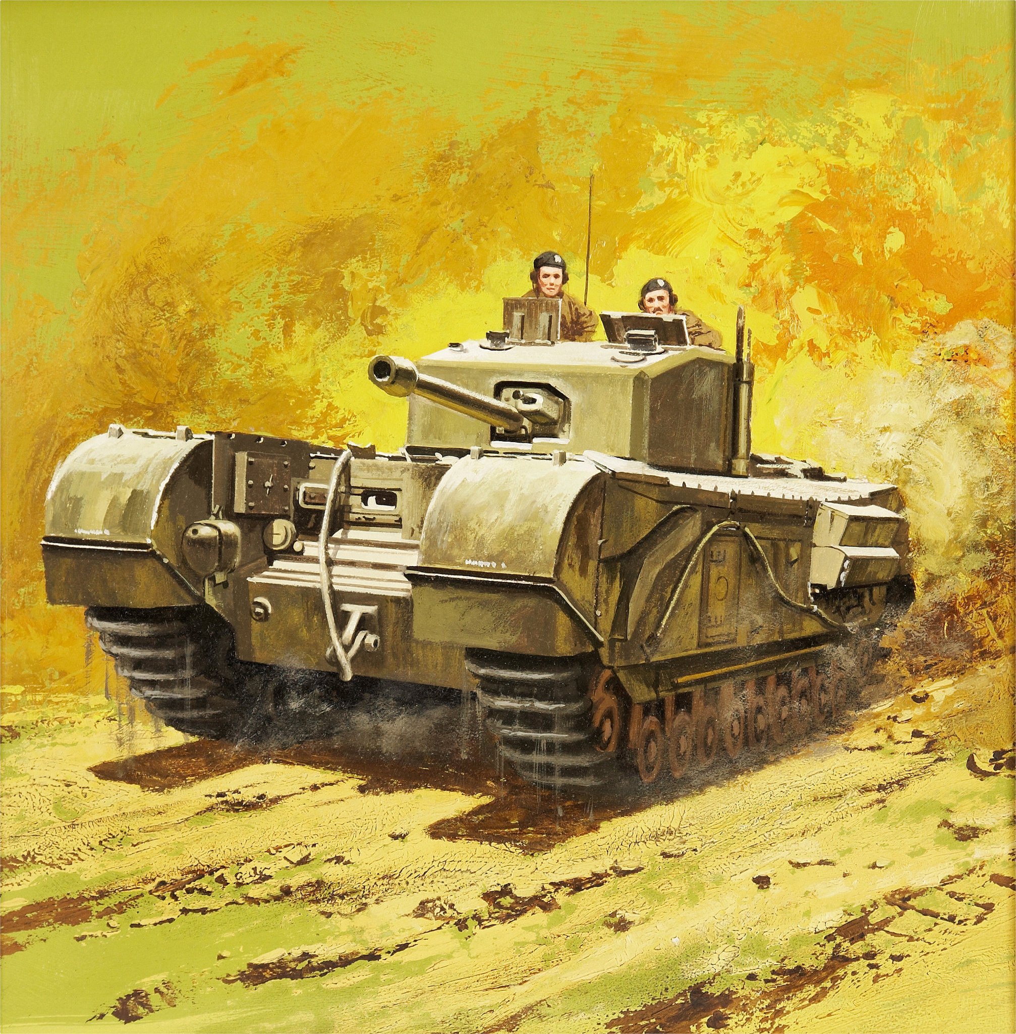 рисунок World War II Churchill Tank
