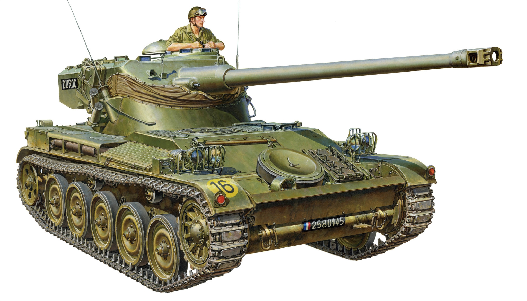 рисунок AMX-13 French Light Tank