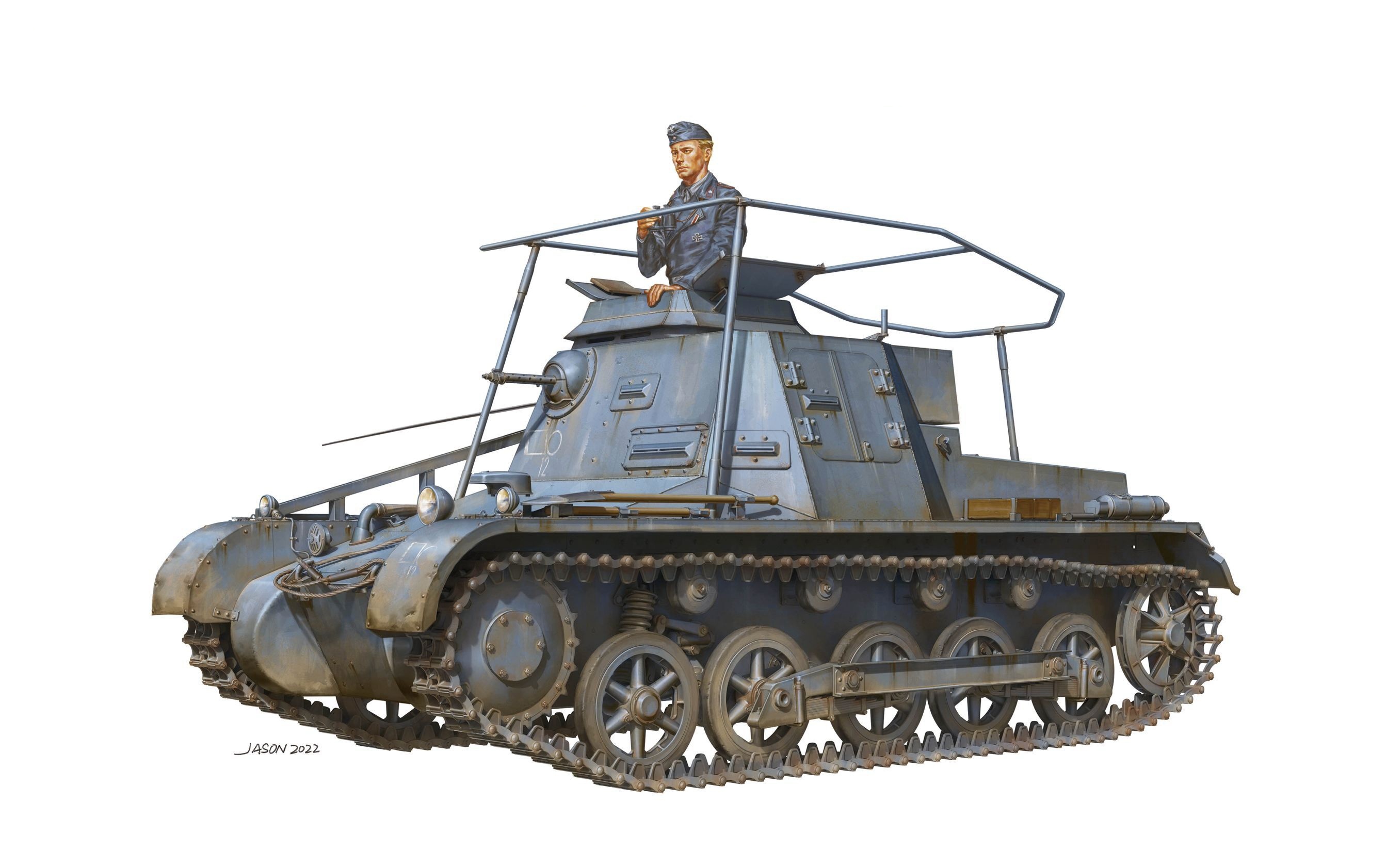 рисунок Kleiner Panzerbefehlswagen I