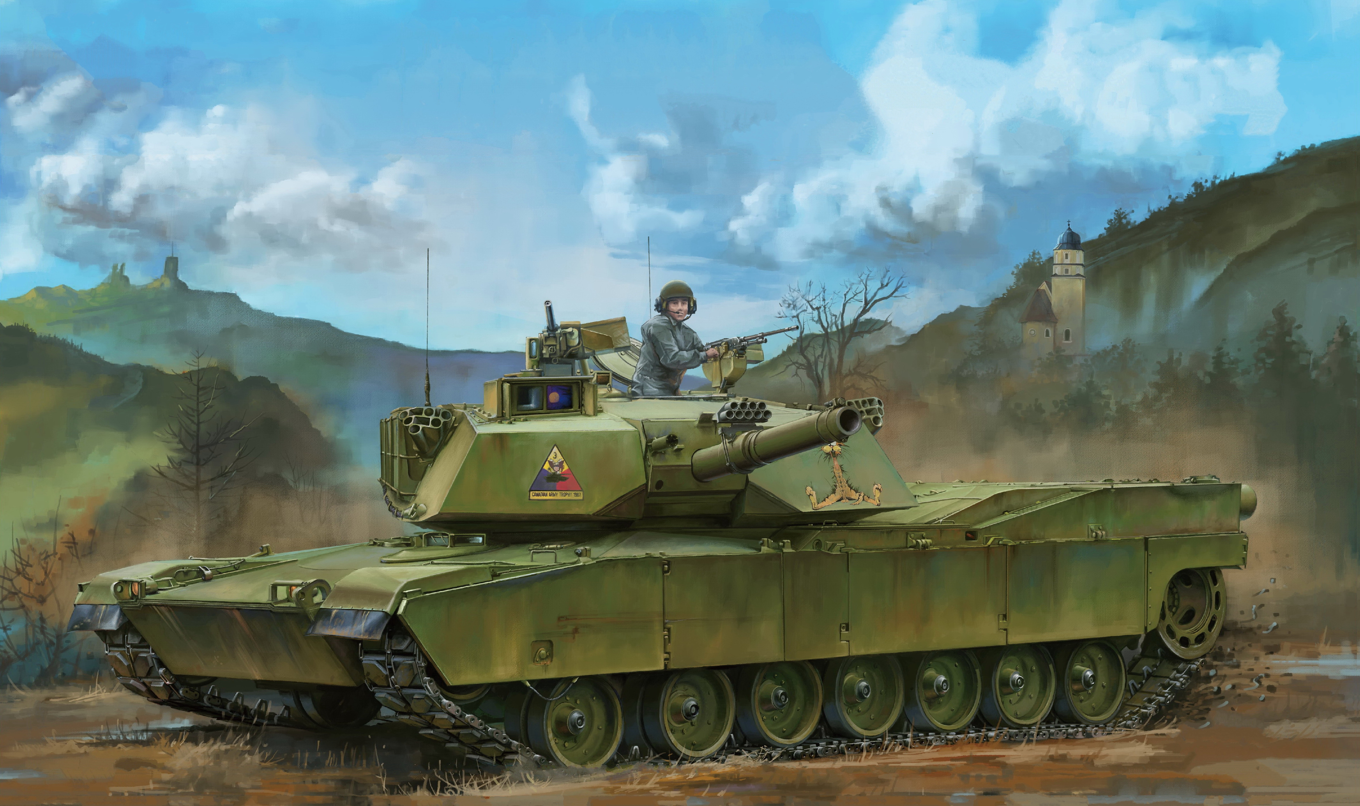 рисунок M1 IP Abrams MBT