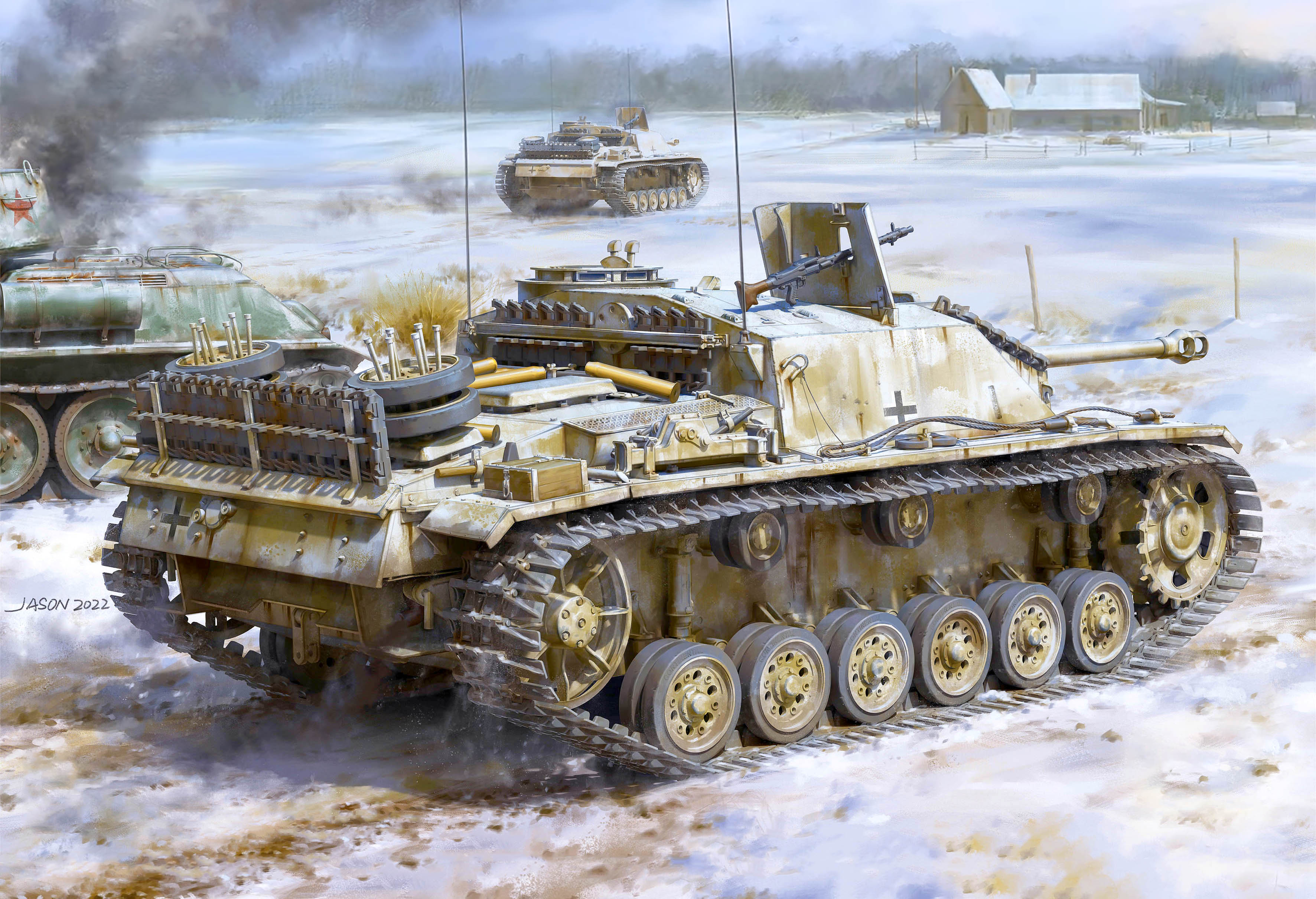 рисунок StuG III Ausf.G With Winterketten