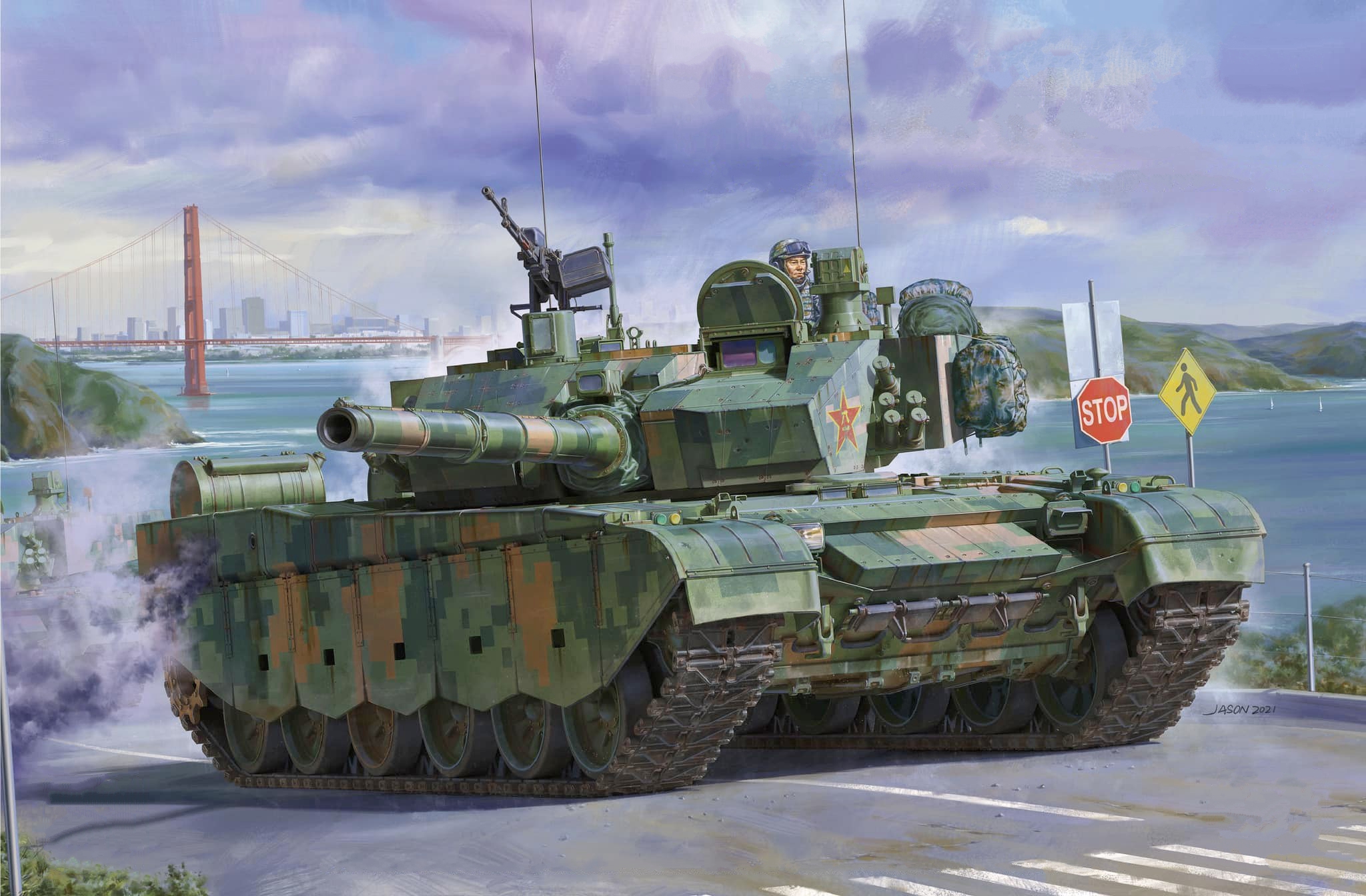 рисунок PLA ZTZ-99A Main Battle Tank