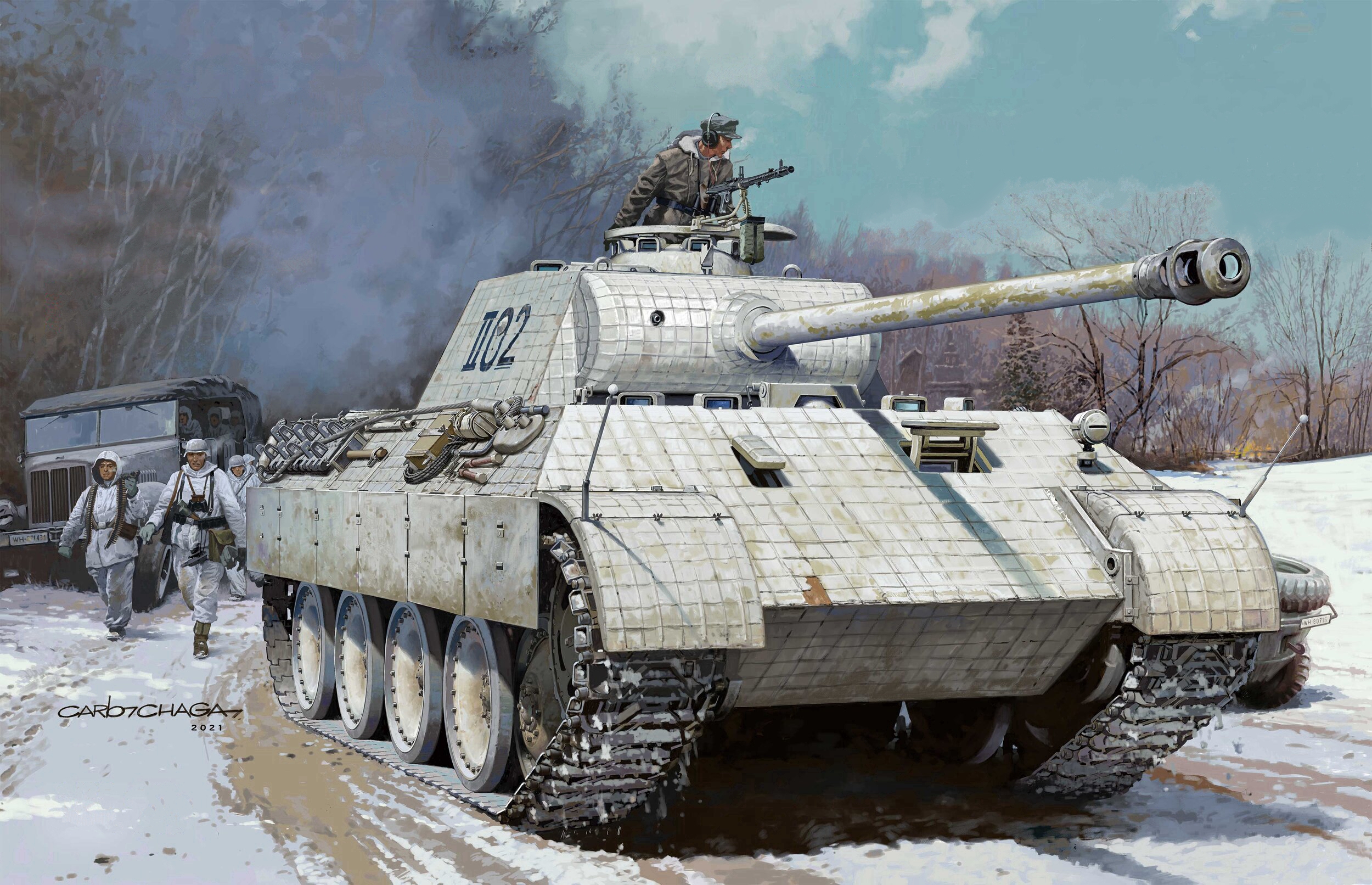 рисунок Sd.Kfz.171 Panther Ausf.A Early