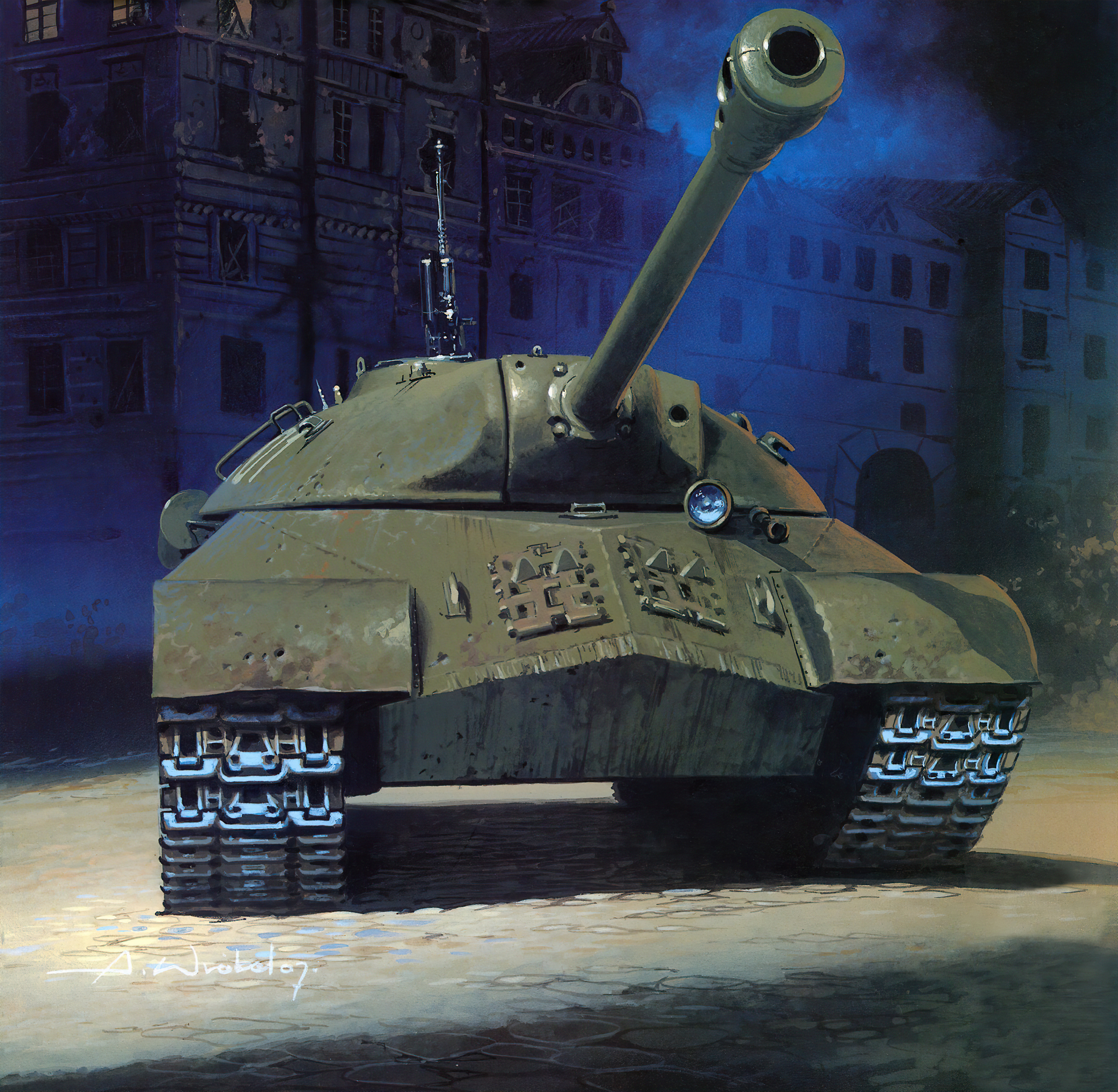рисунок танк ИС-3