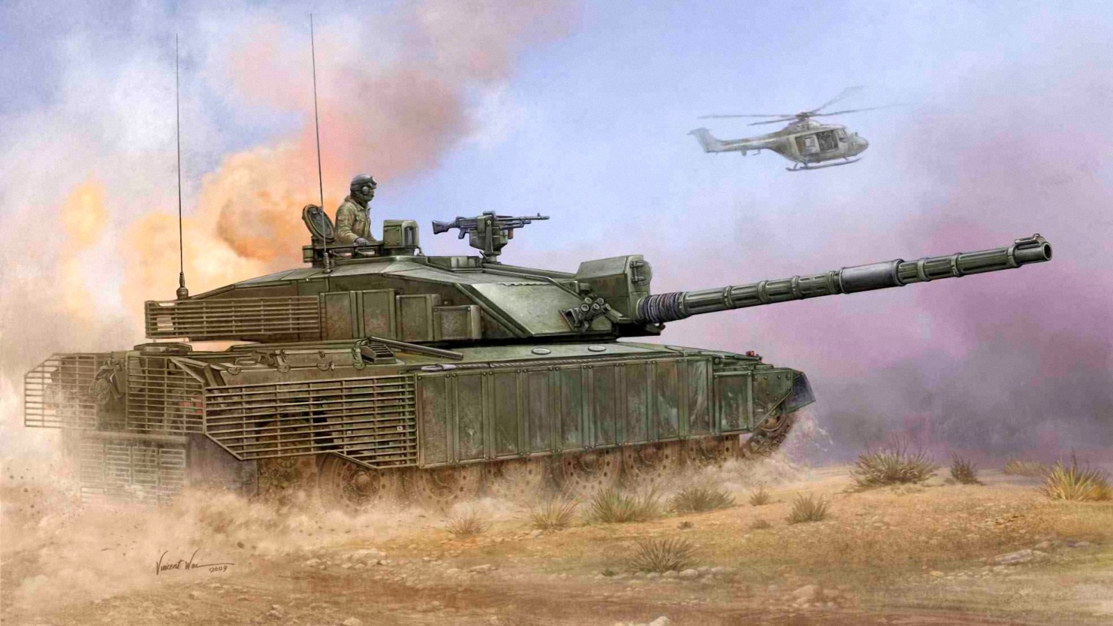 рисунок Основной танк Challenger 2