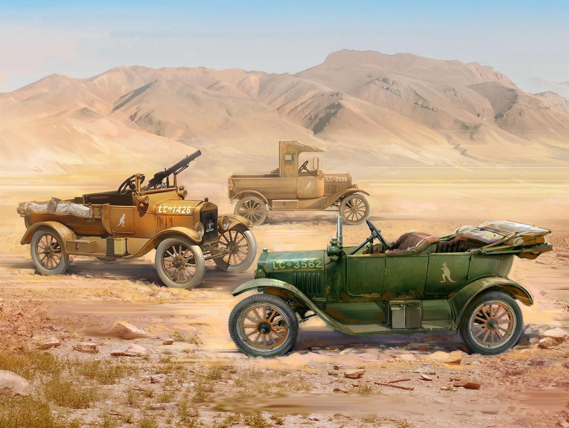 рисунок WWI Anzac Desert Patrol