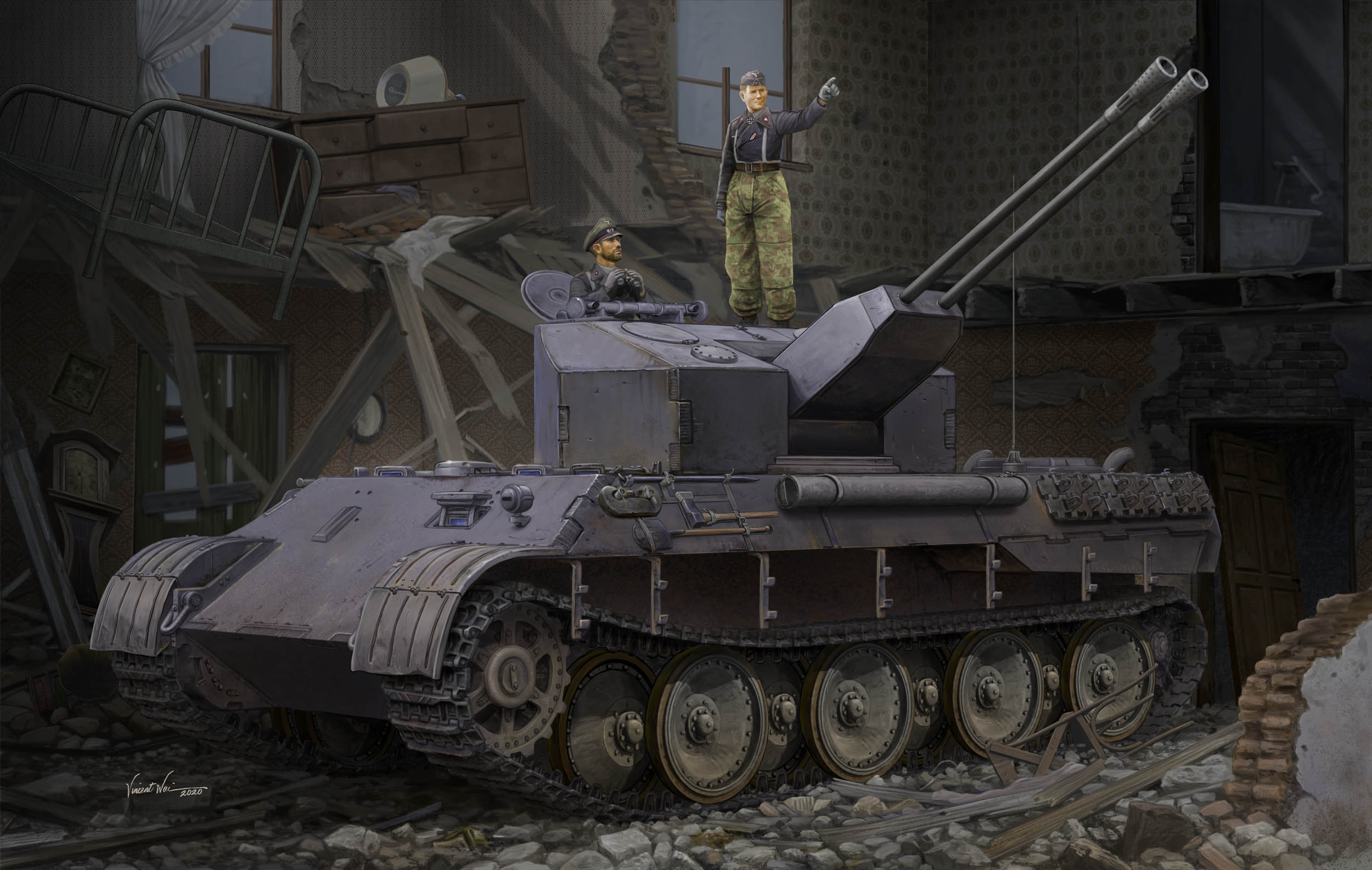 рисунок Flakpanzer V Ausfuhrung A