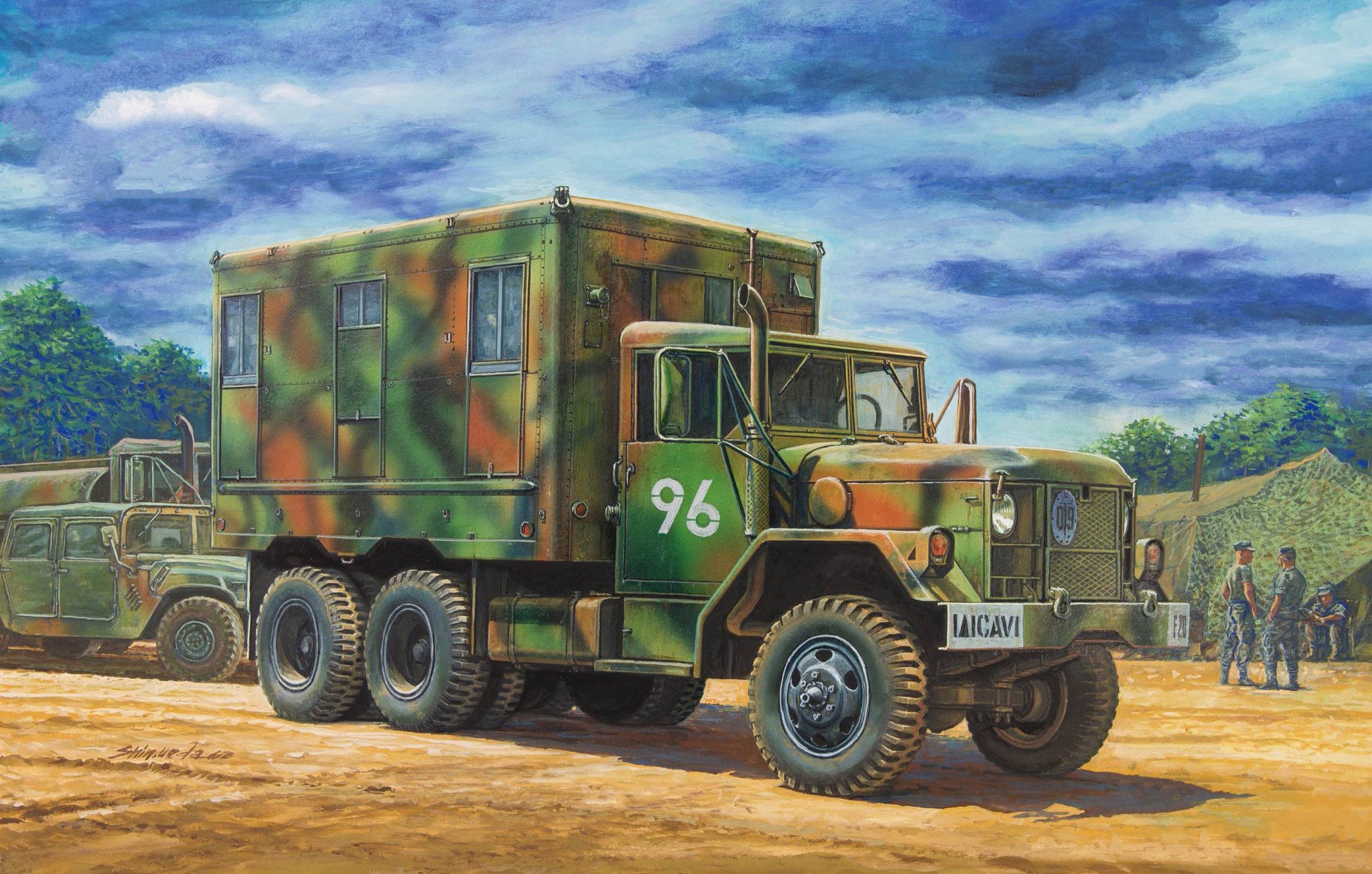 рисунок M109A3 2.5-Ton 6×6 Shop Van
