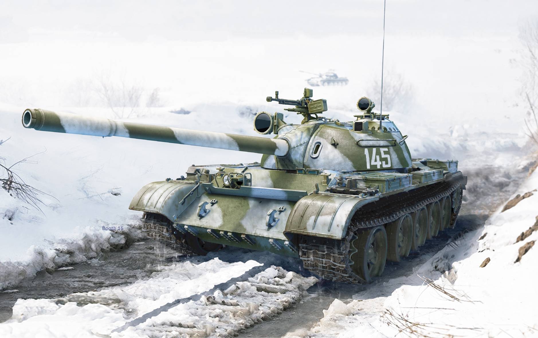 рисунок T-54B Soviet  Medium Tank, Early Production