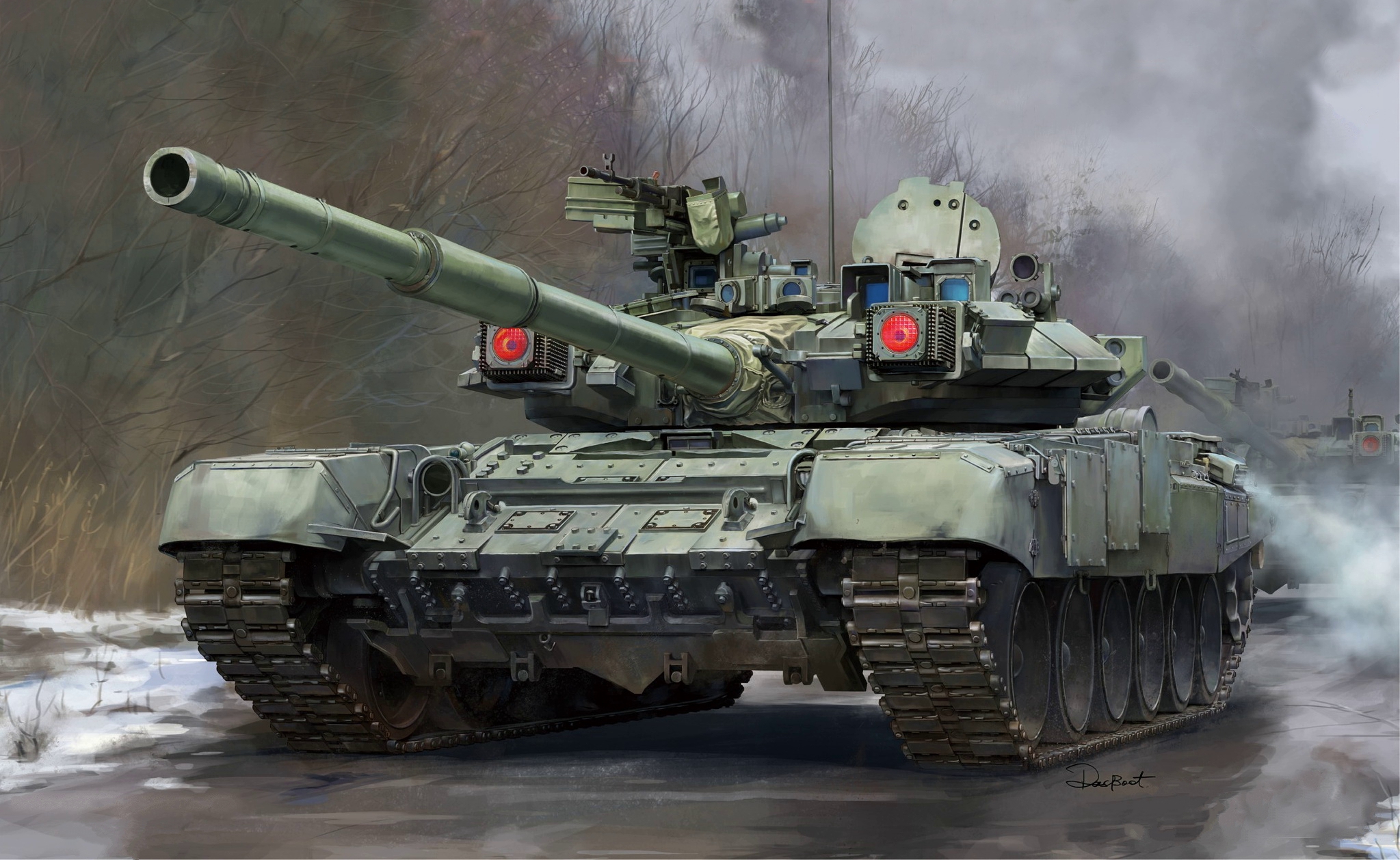 рисунок Russian T-90A Main Battle Tank