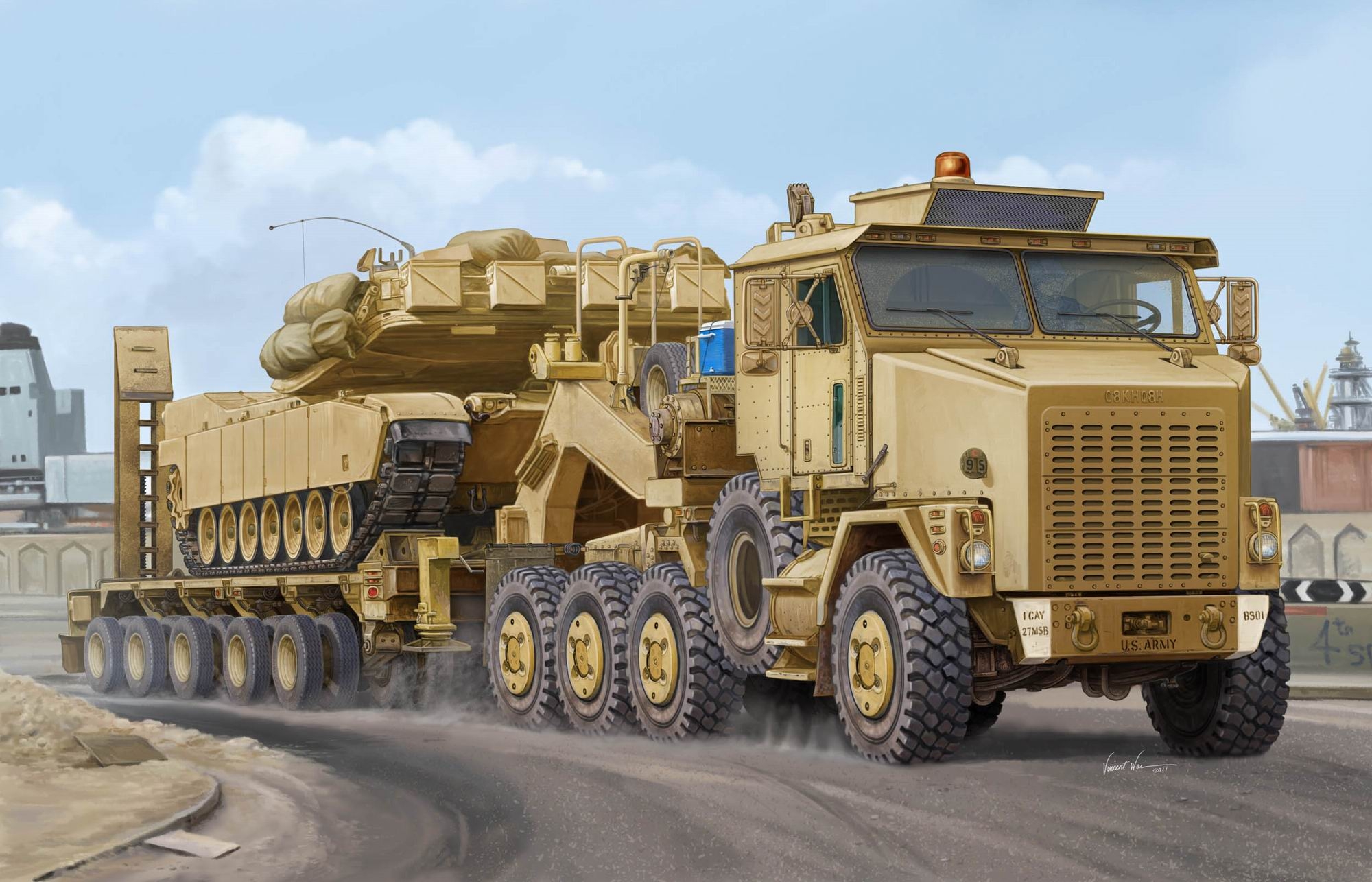 рисунок M1070 HET (Heavy Equipment Transport)