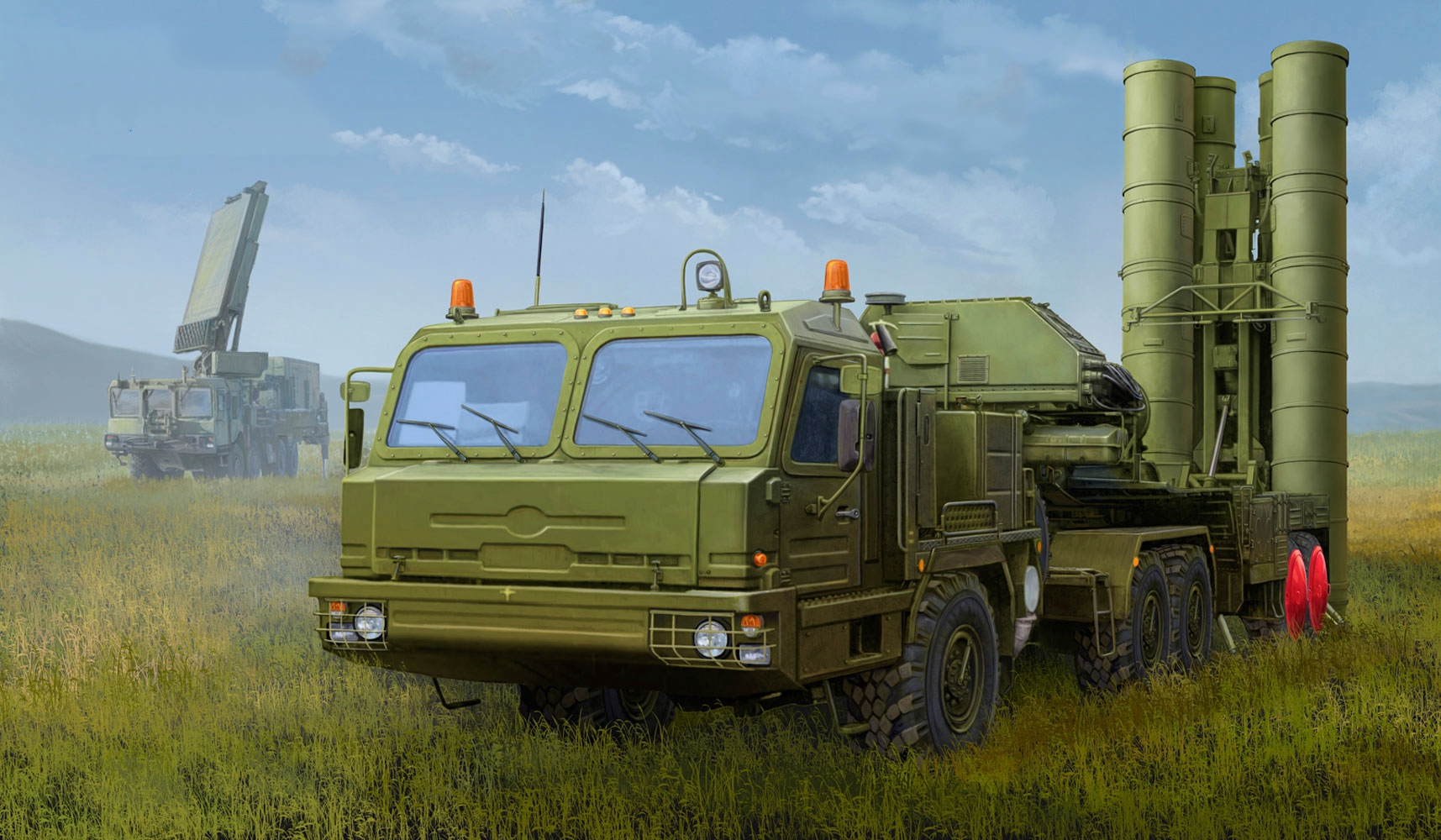 рисунок Russian BAZ-64022 w/5P85TE2 TEL S-400 "Triumph"