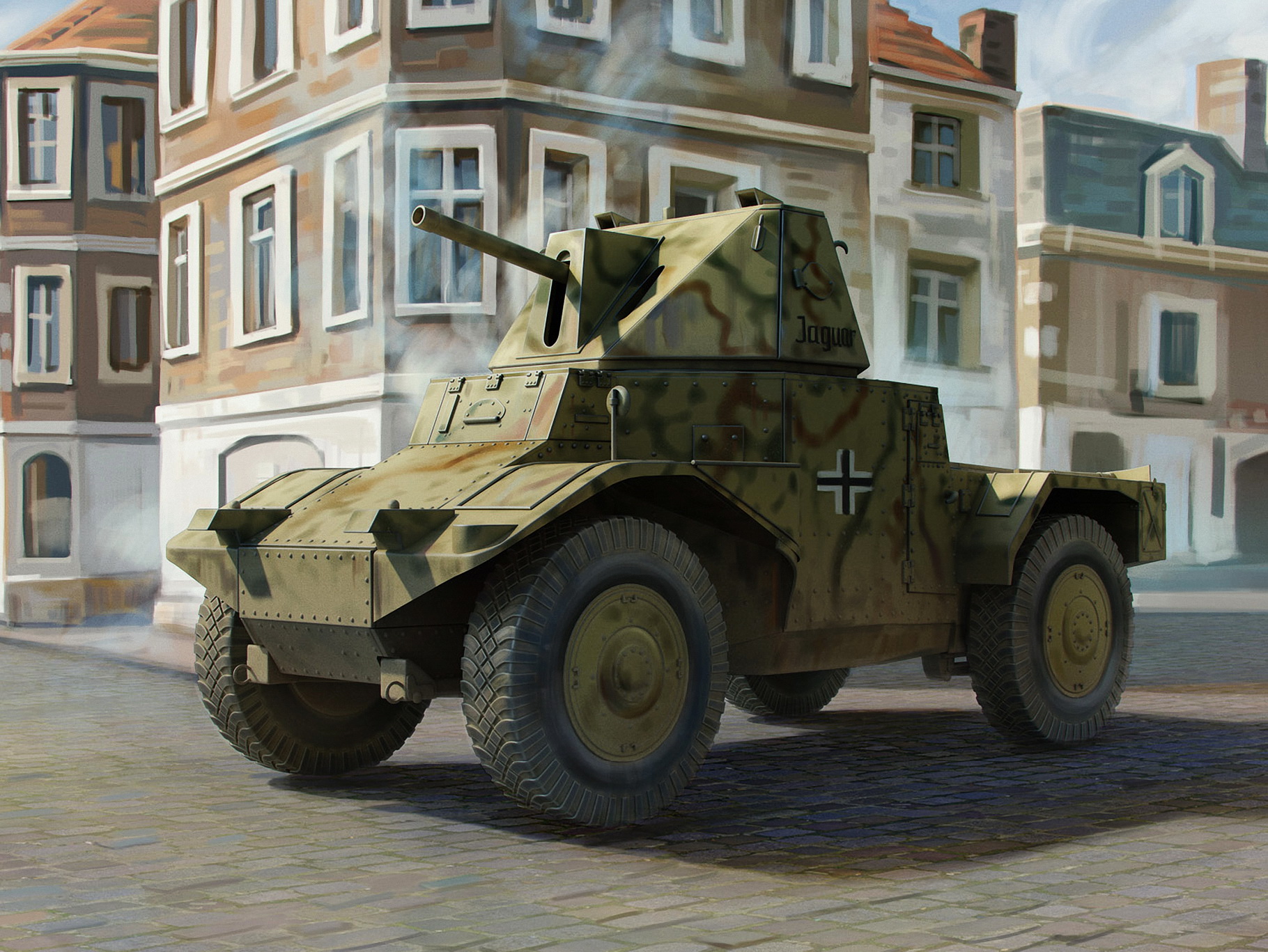 рисунок Panzerspahwagen P 204 (f) with CDM turret