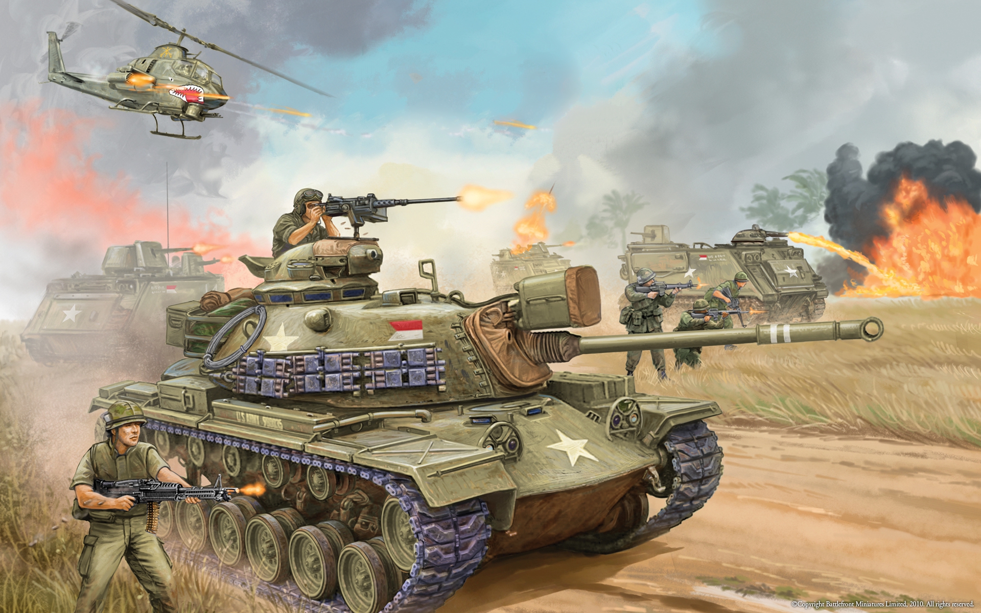 рисунок M48A3 Patton