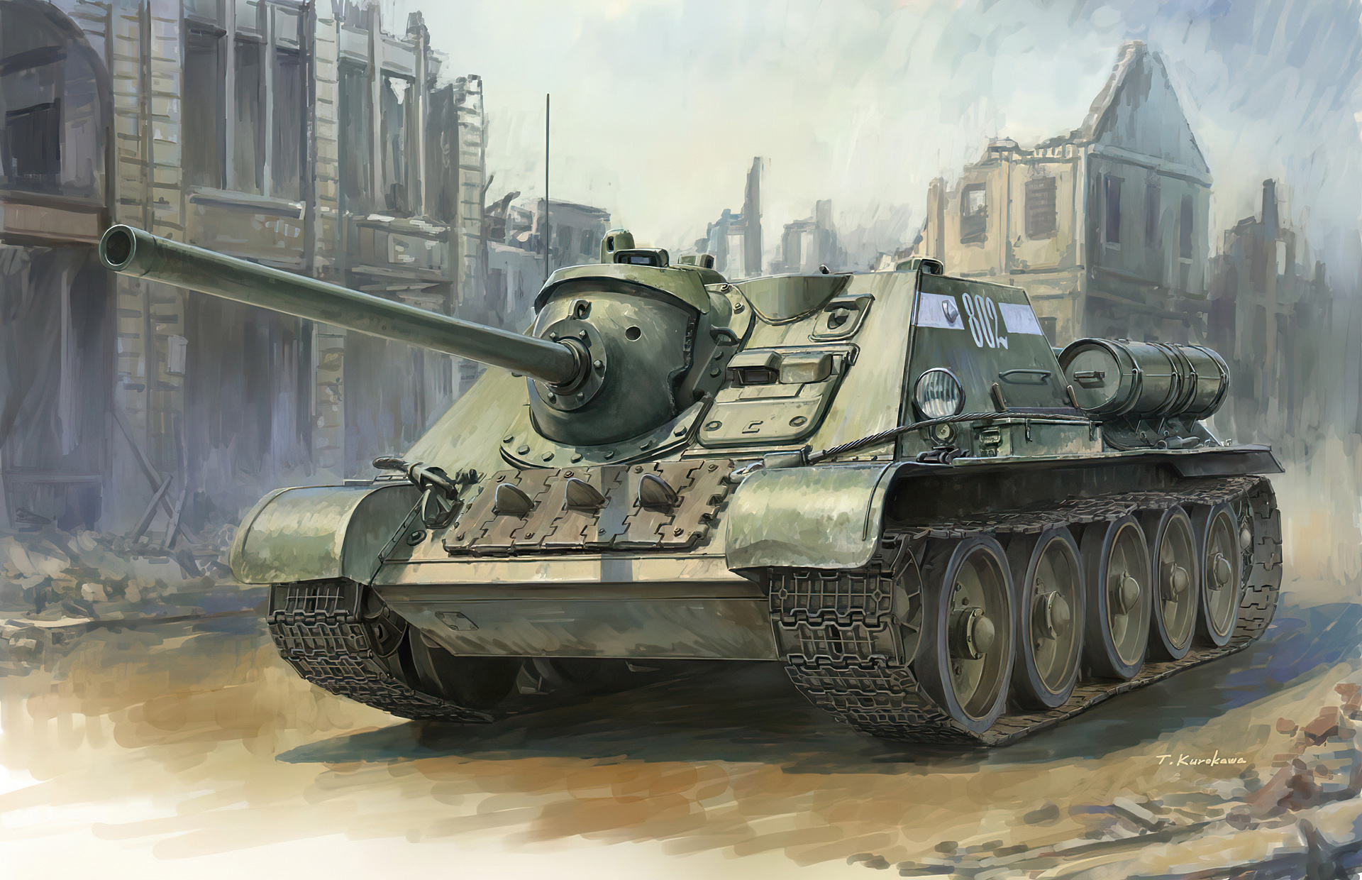рисунок Soviet Jagdpanzer SU-85