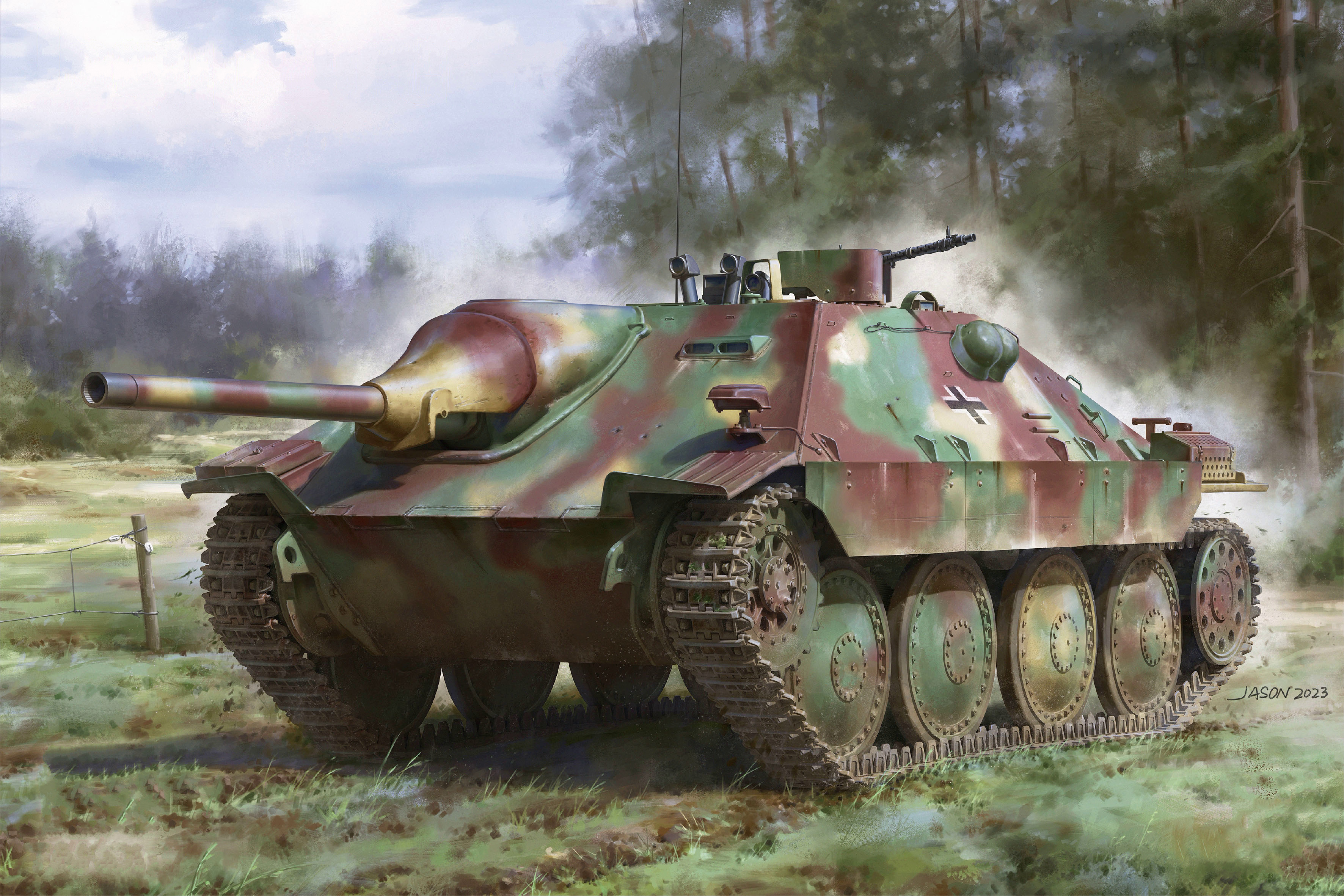 рисунок Jagdpanzer 38(t) Hetzer Early Production