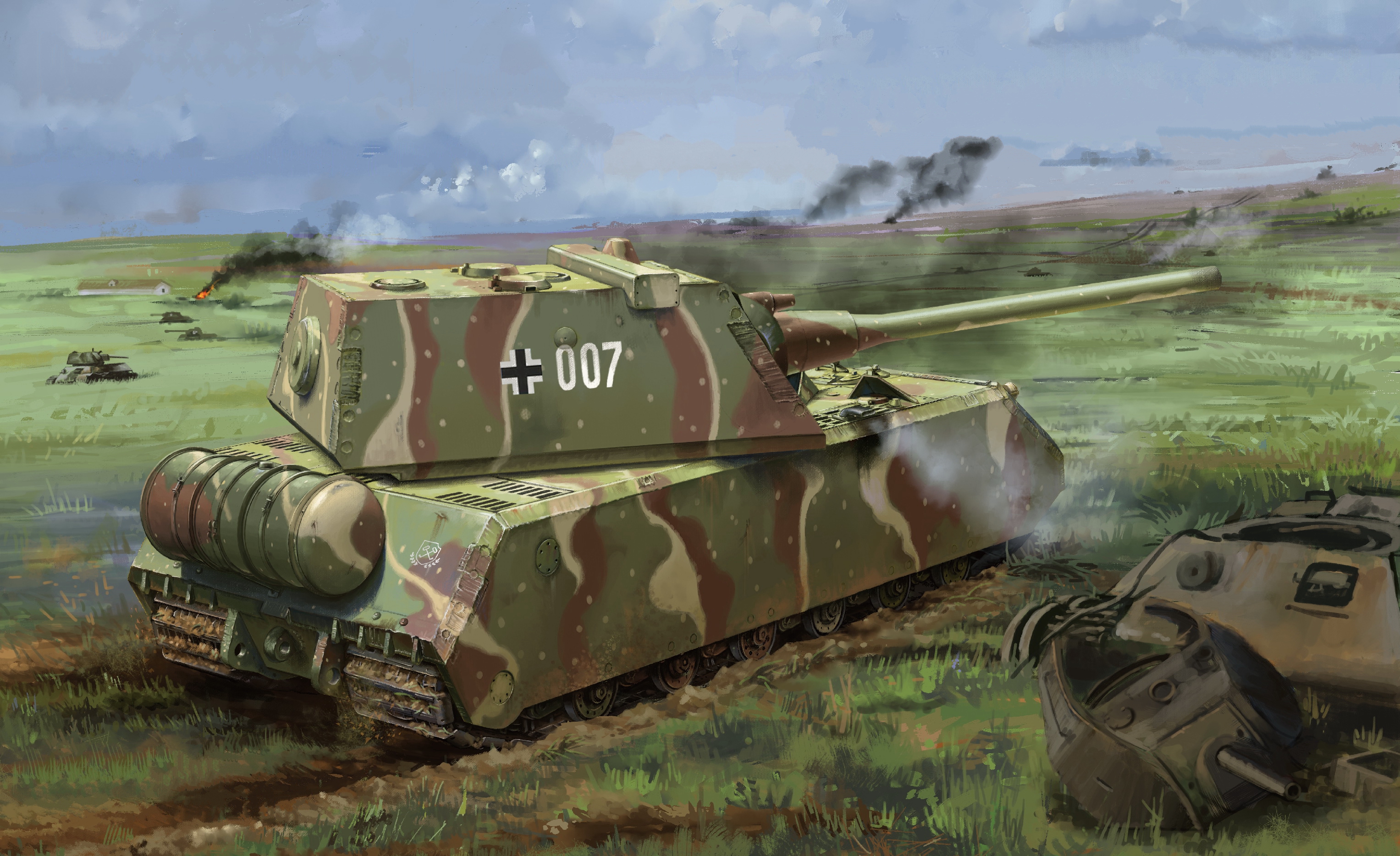 рисунок Maus II German Super Heavy Tank
