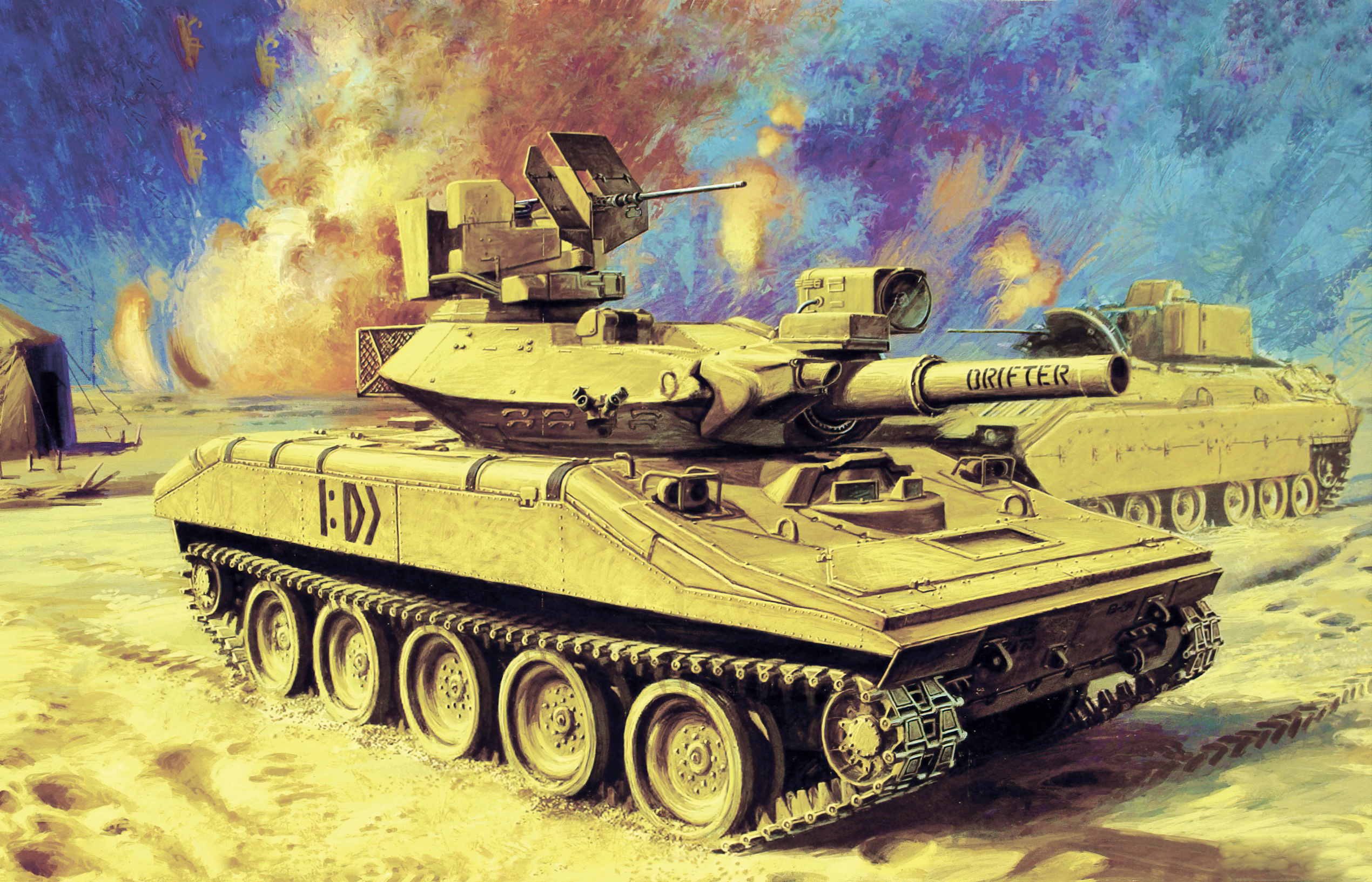 рисунок M551 Sheridan Gulf War