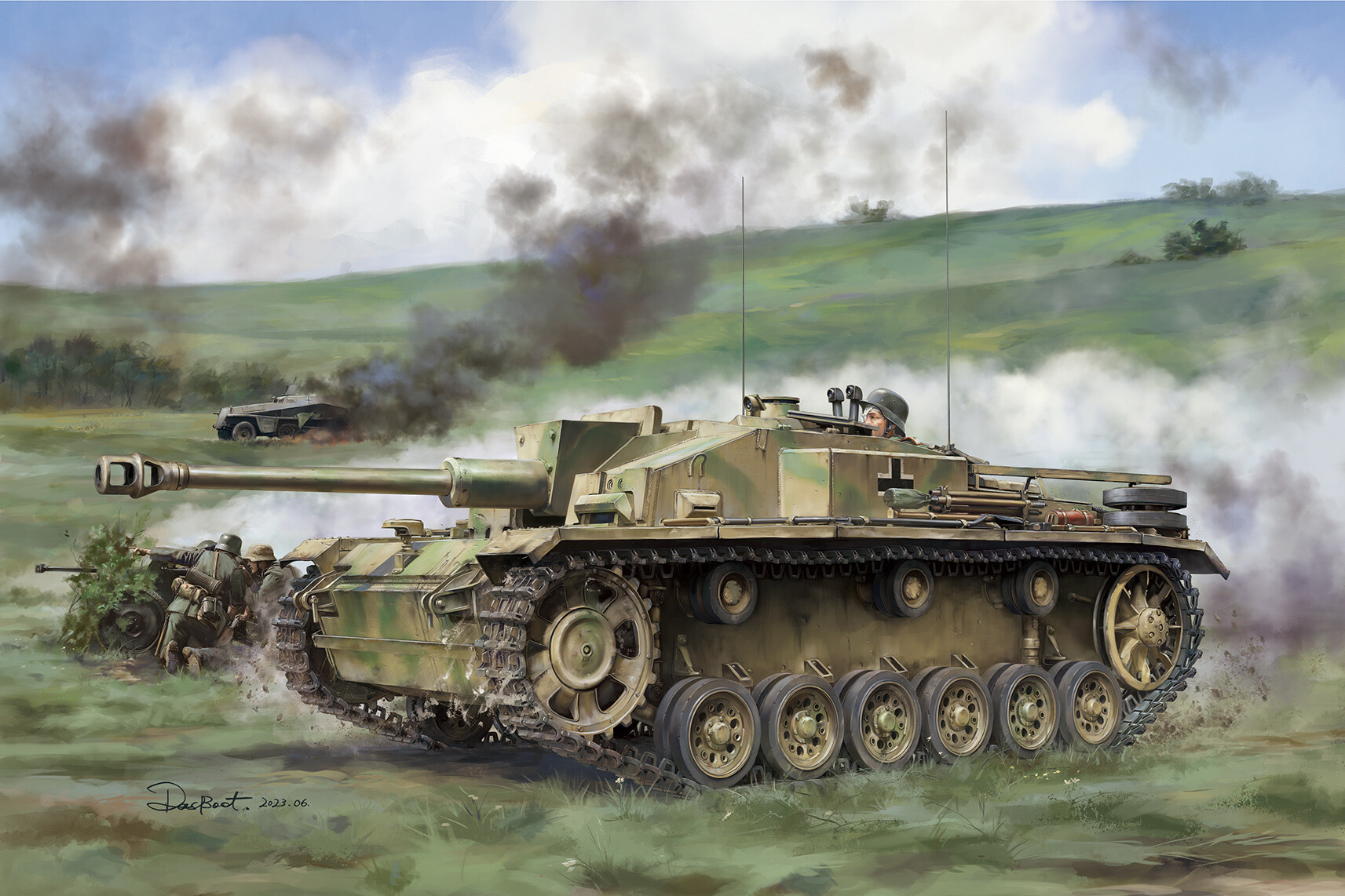 рисунок StuG III Ausf.F Late Production w/7,5cm L/48