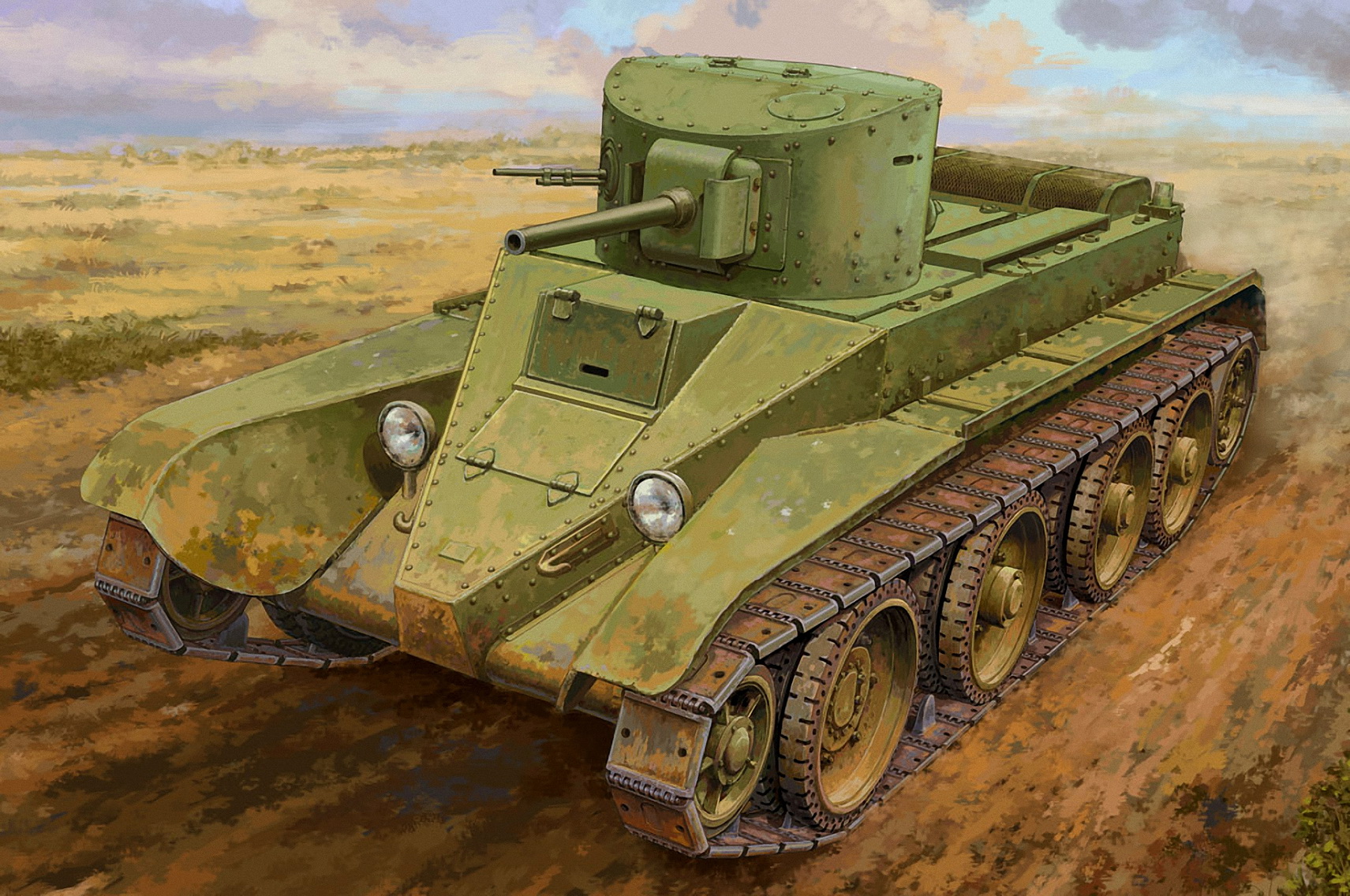 рисунок Soviet BT-2