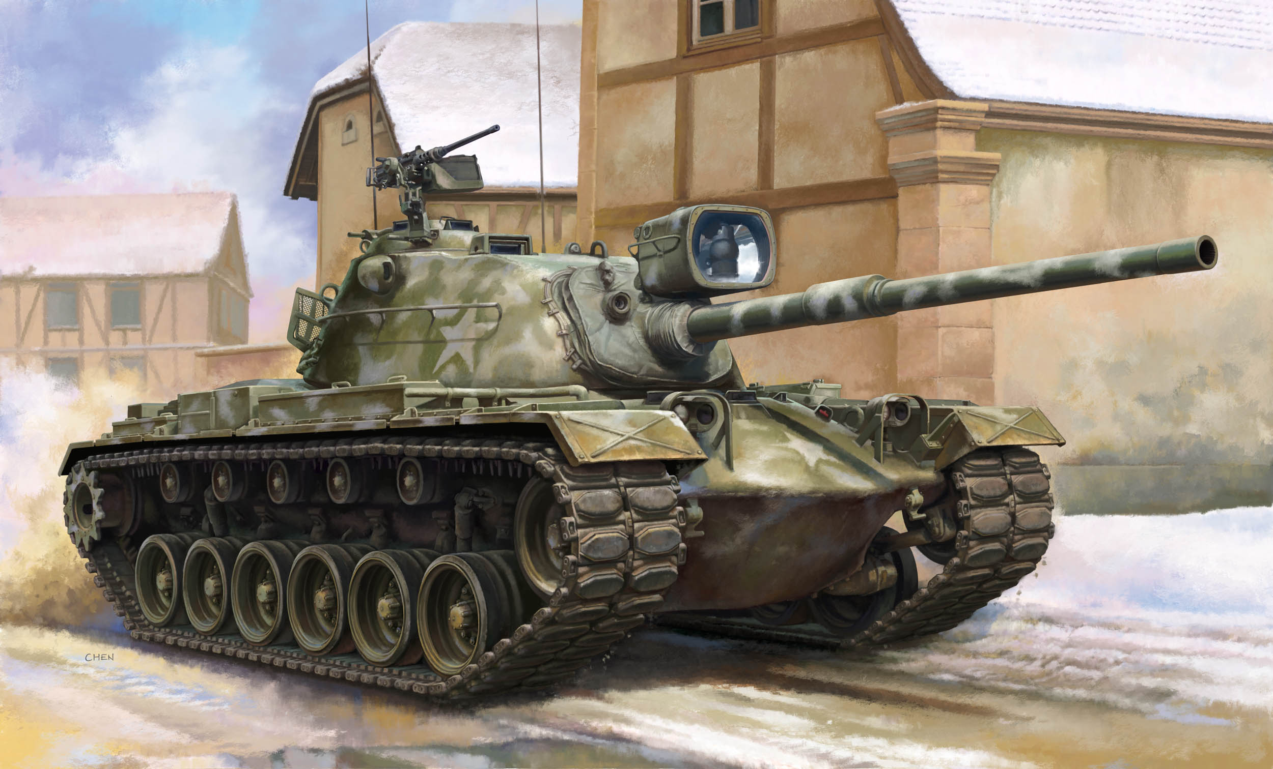 рисунок M48A5 Patton