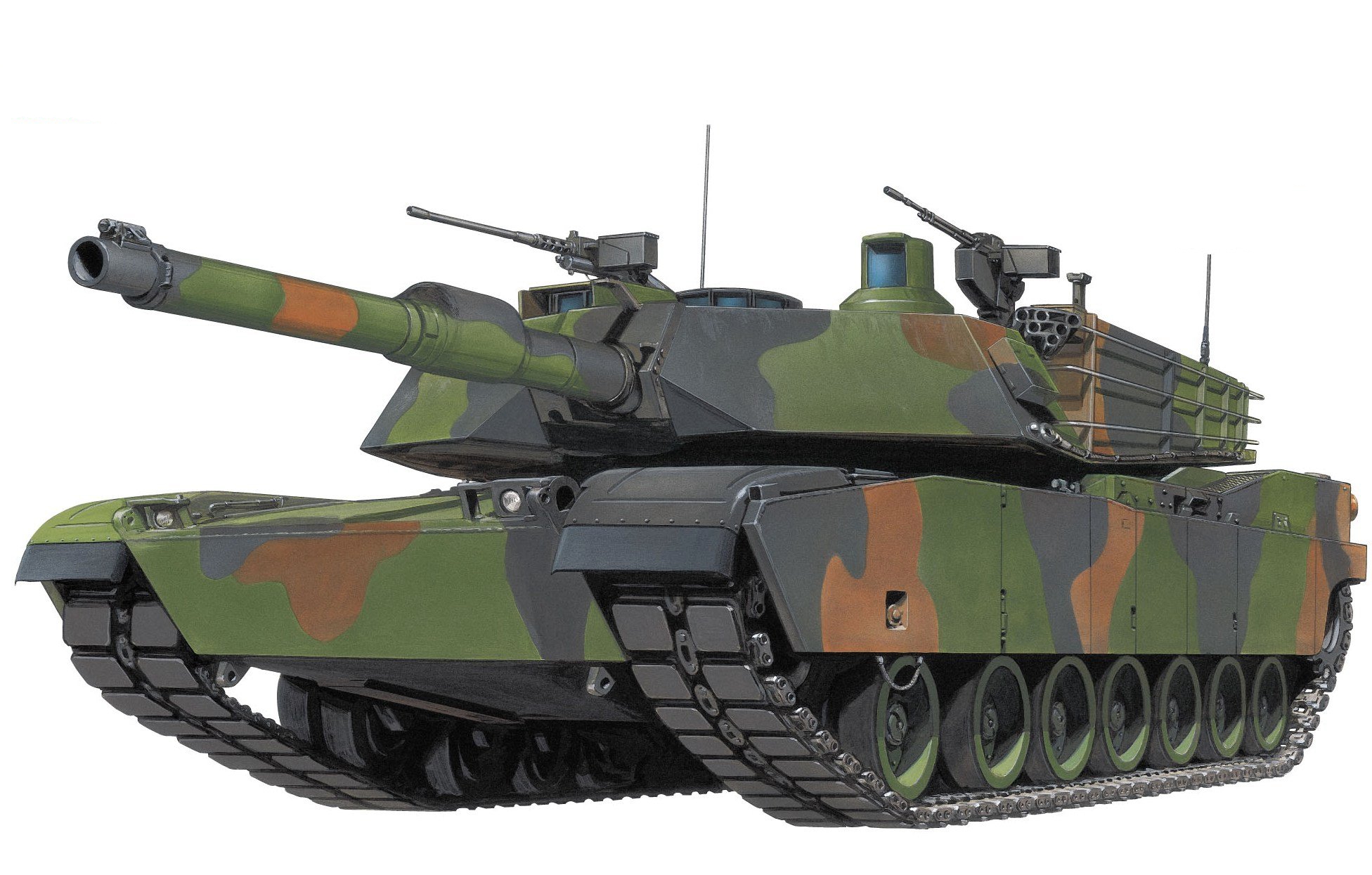 рисунок US Army M1A2 Abrams