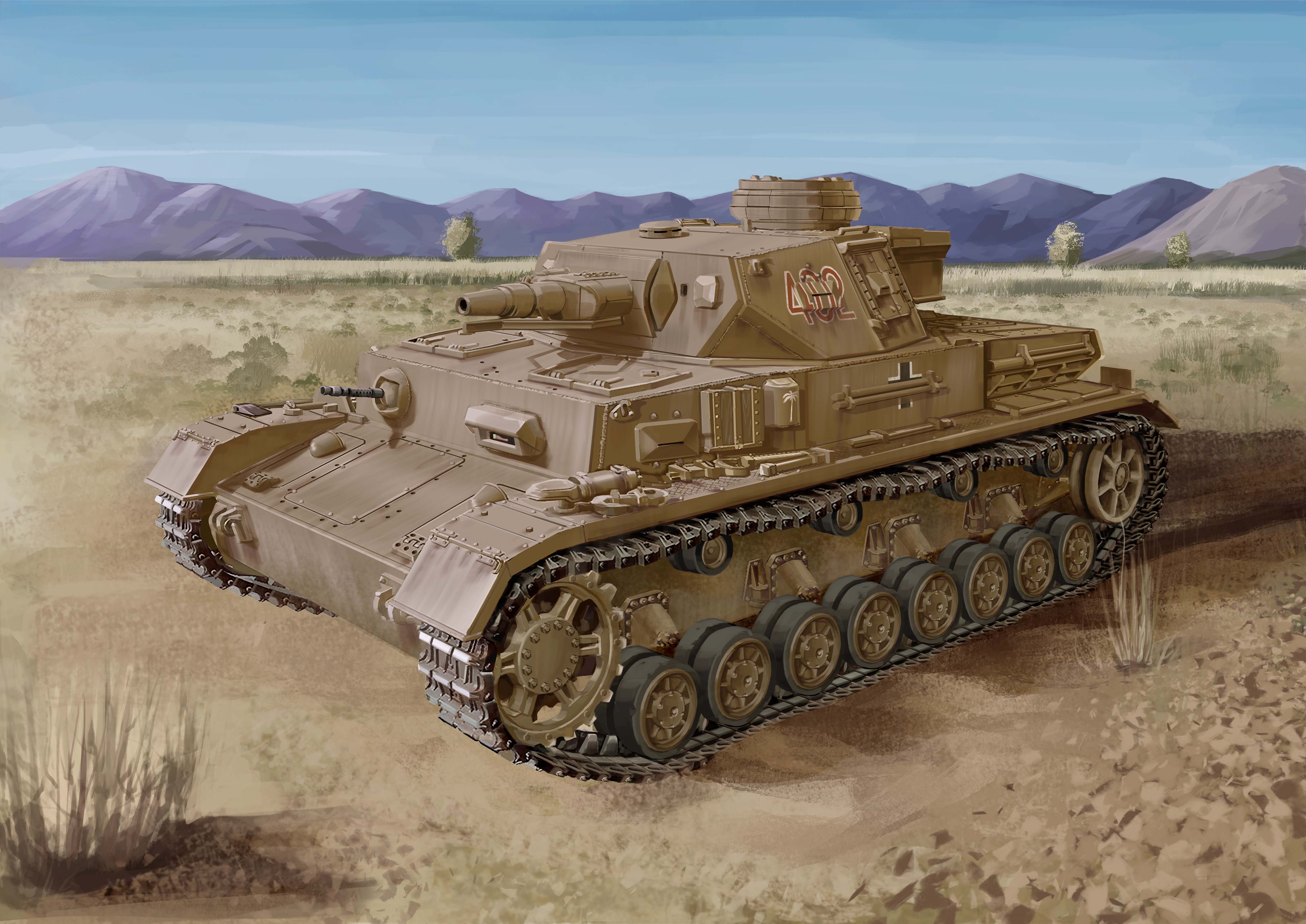 рисунок Pz.Kpfw.IV Ausf.F1(F)