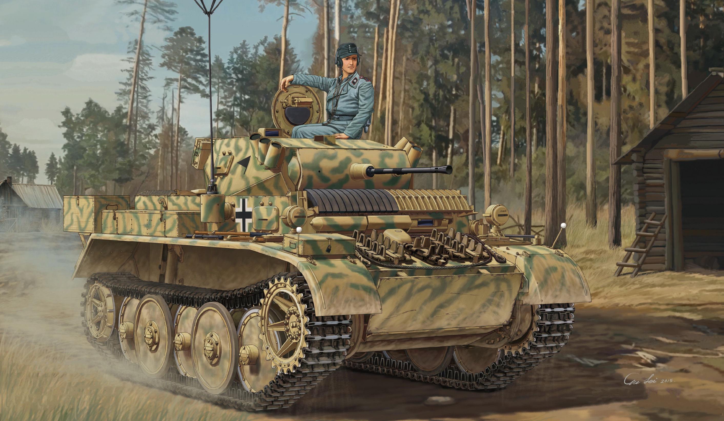 рисунок Pz.Kpfw.II Ausf.L "Luchs" (Sd.Kfz.123)