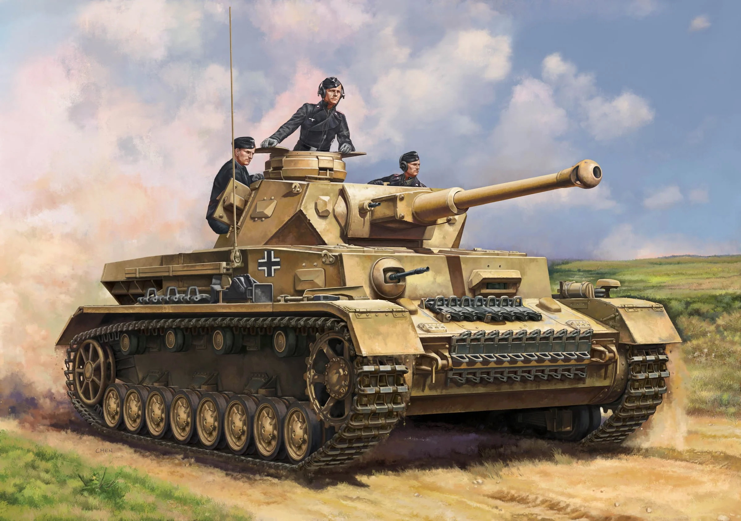 рисунок Pz.Kpfw.IV Ausf.F2 MediumTank