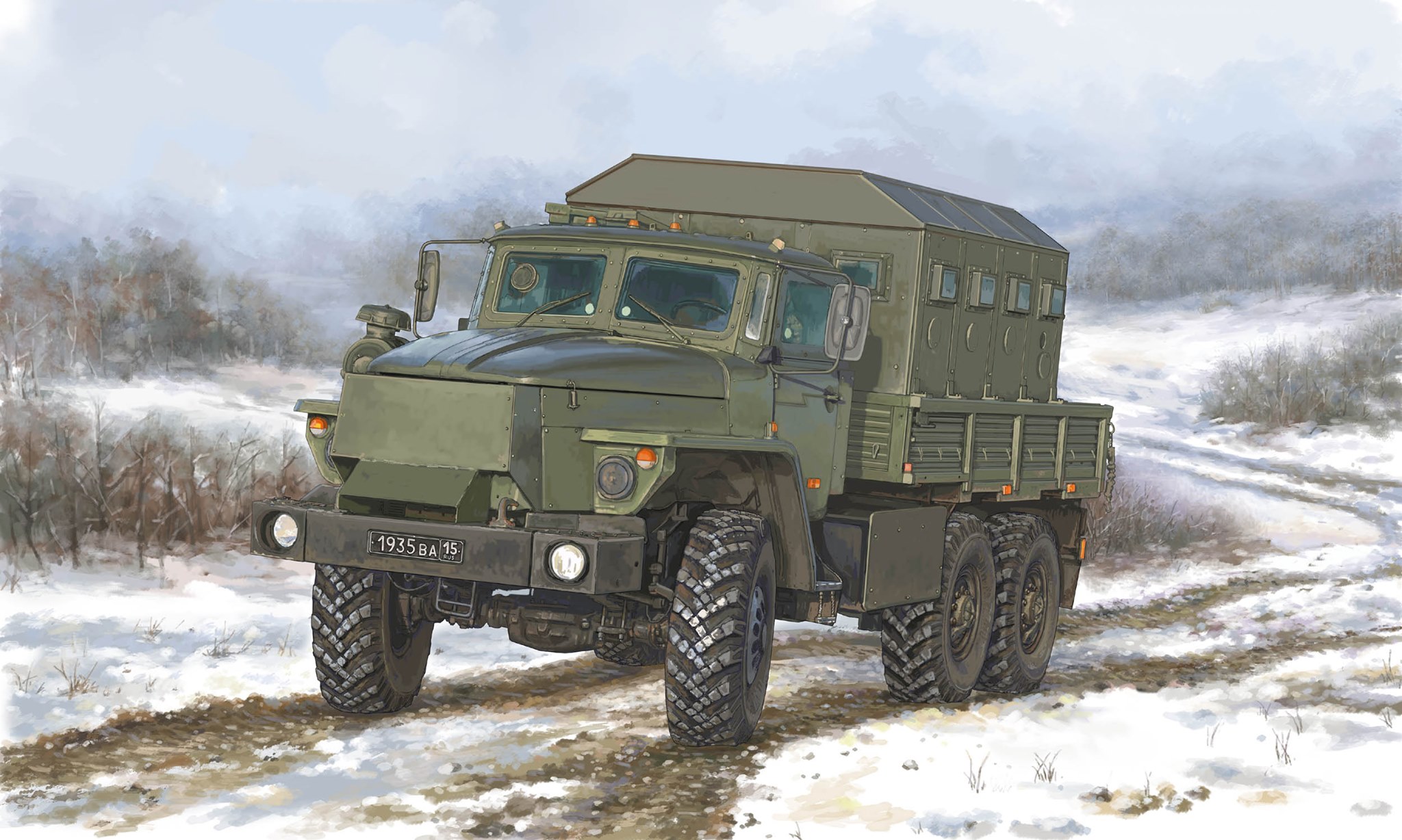 рисунок Ural-4320 CHZ Zvezda-V Armored Vehicle