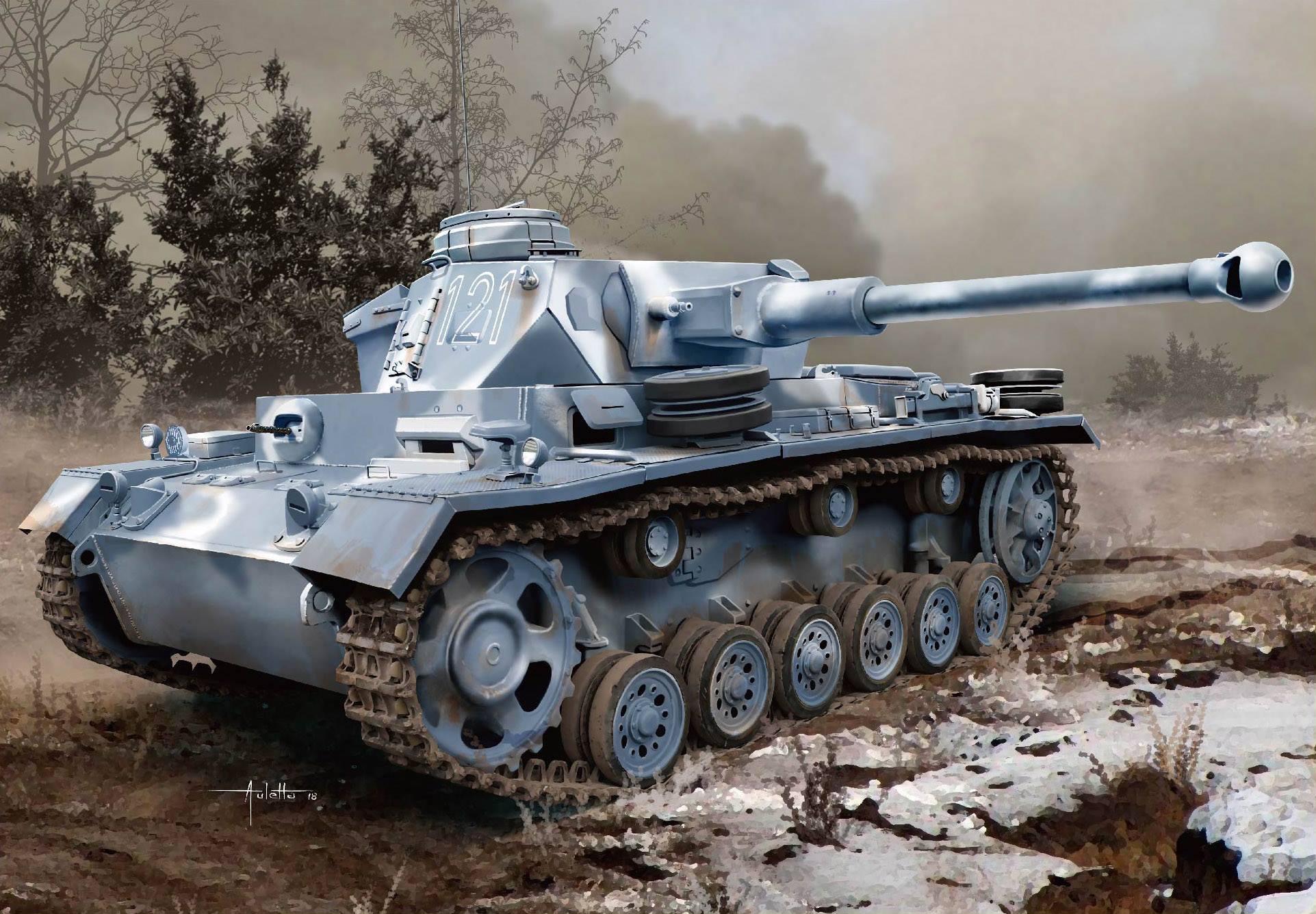 рисунок Pz.Kpfw.III Ausf.K