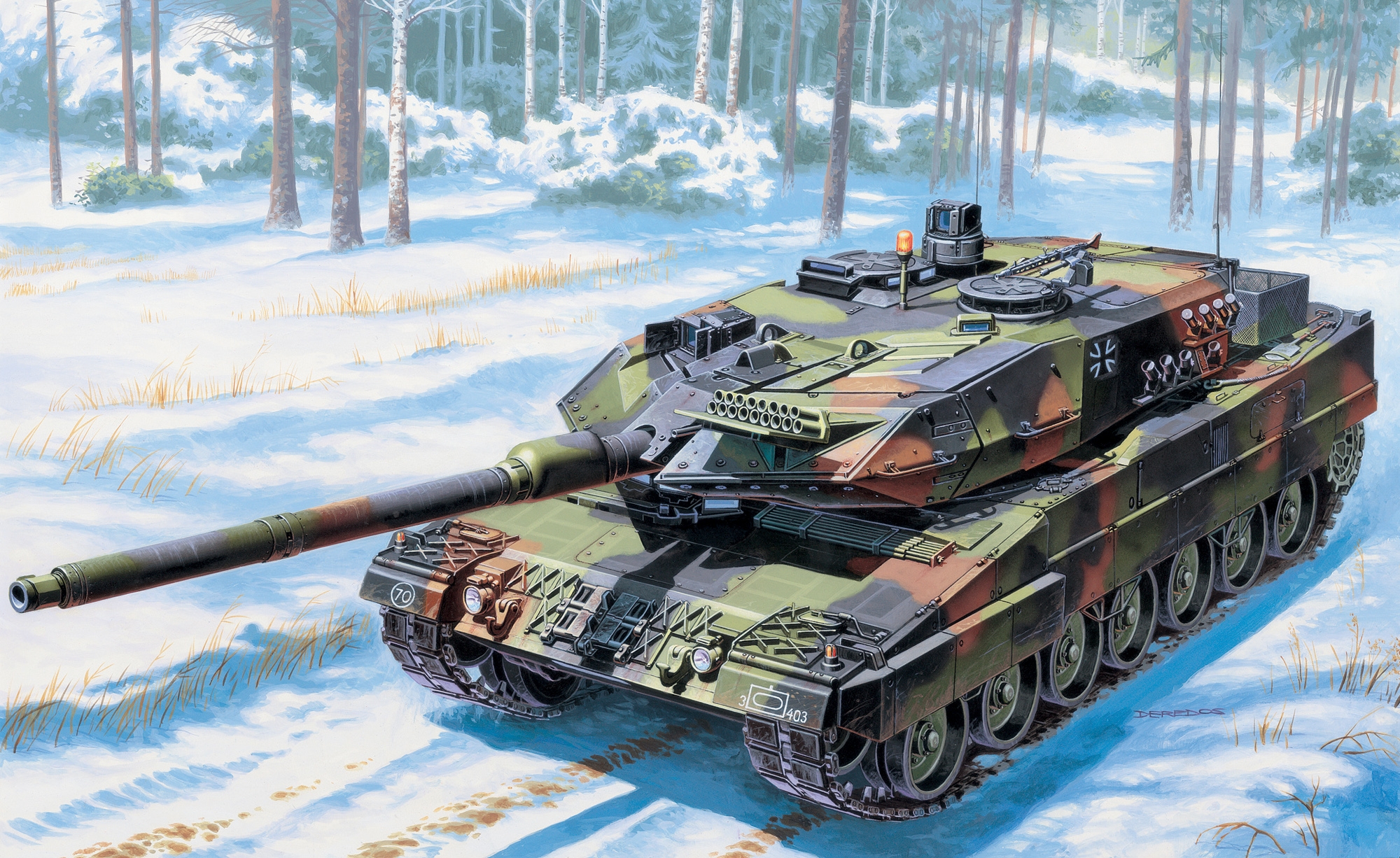 рисунок Leopard 2A6
