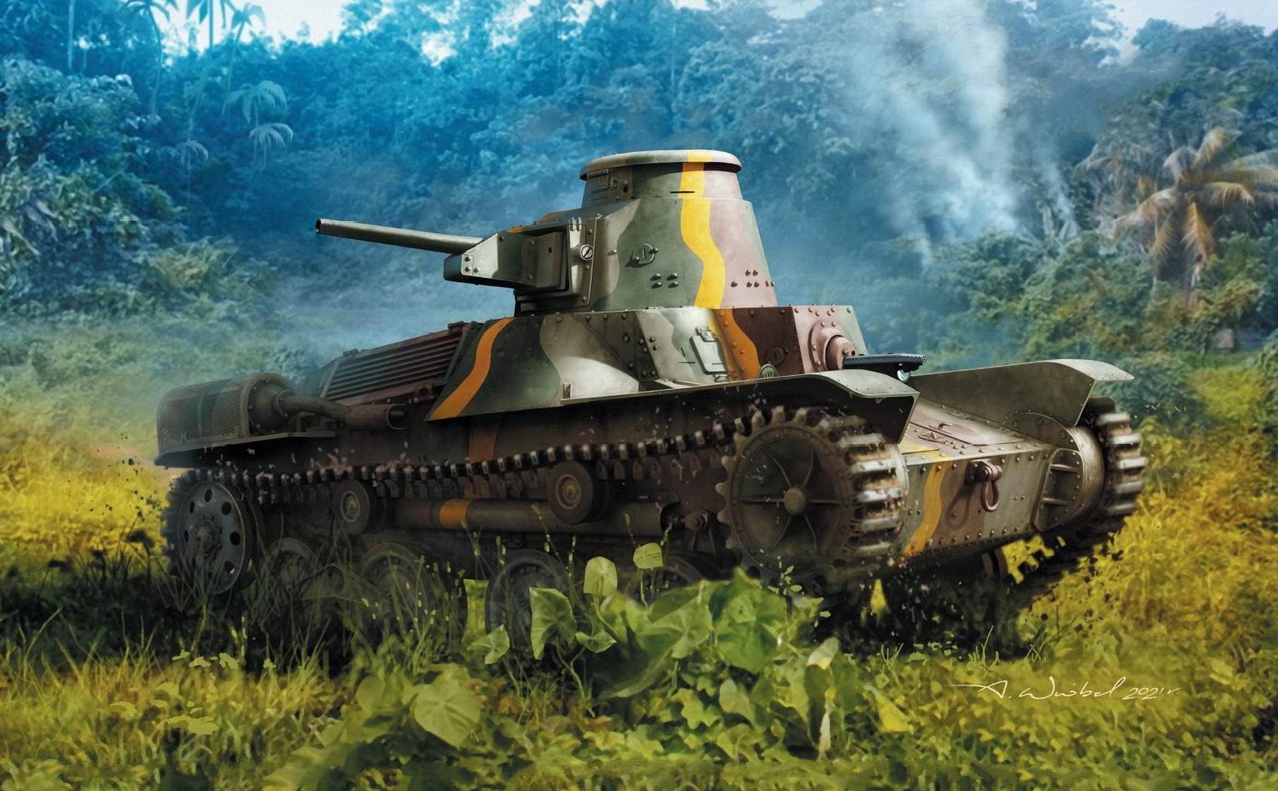 рисунок Type 95 Ha-Go Tank