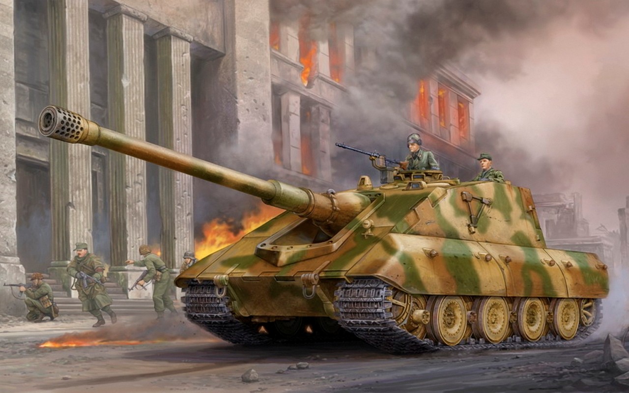 рисунок Jagdpanzer E-100