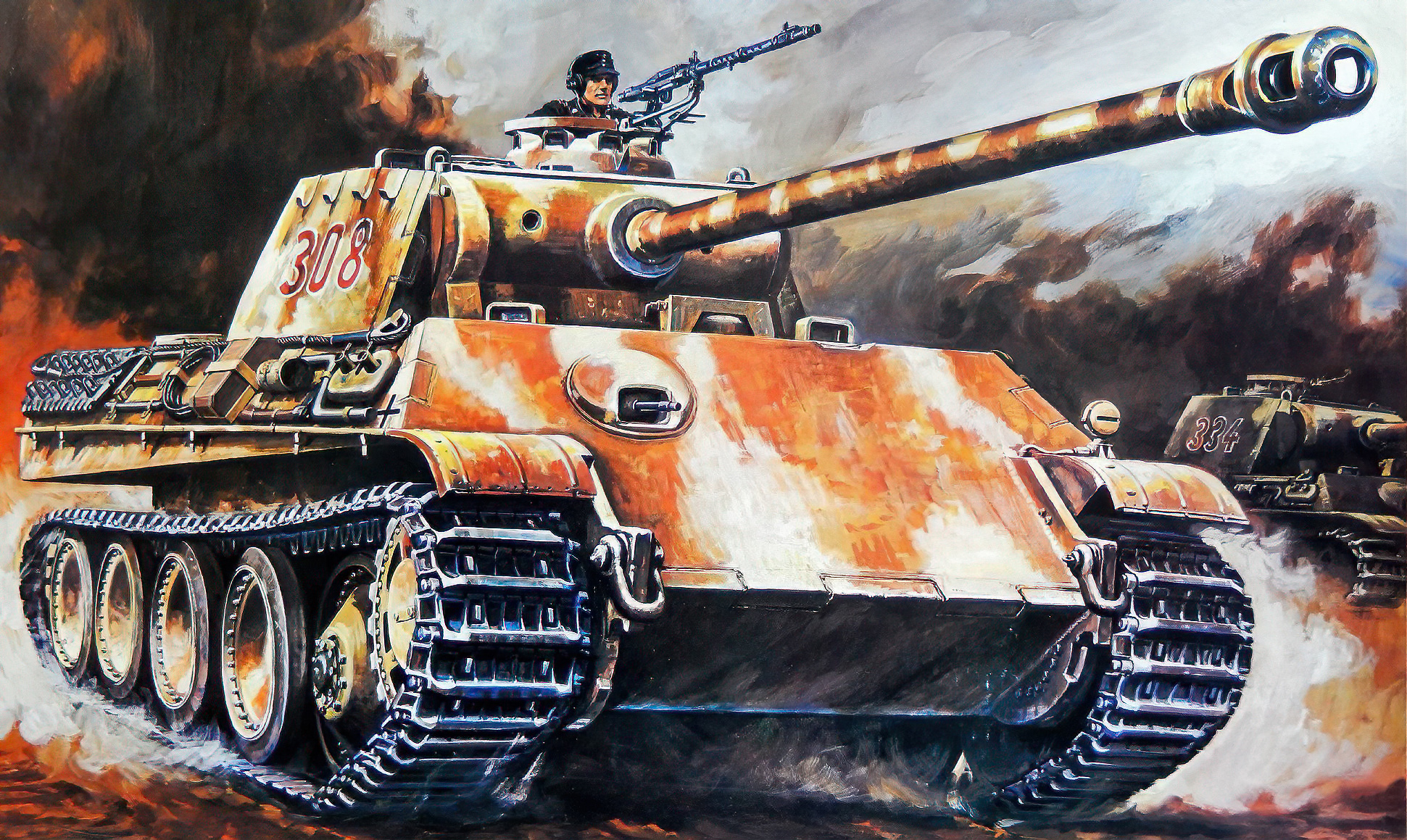 рисунок Panzerkampfwagen Panther G