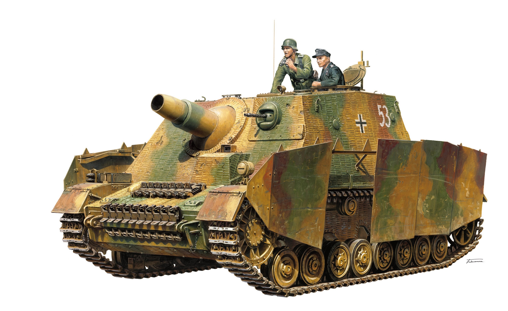 рисунок Sd.Kfz.166 Sturmpanzer IV Brummbar
