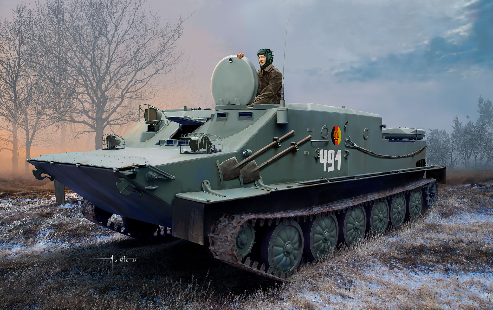 рисунок BTR-50PK