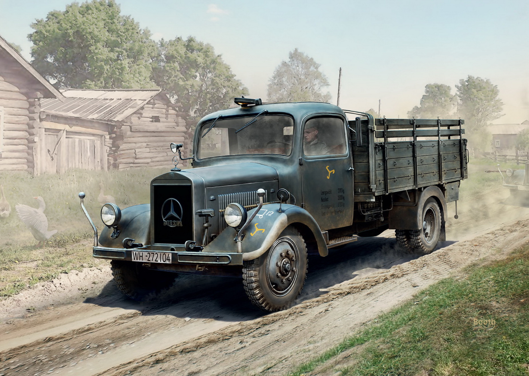 рисунок Typ L3000S, WWII German Truck
