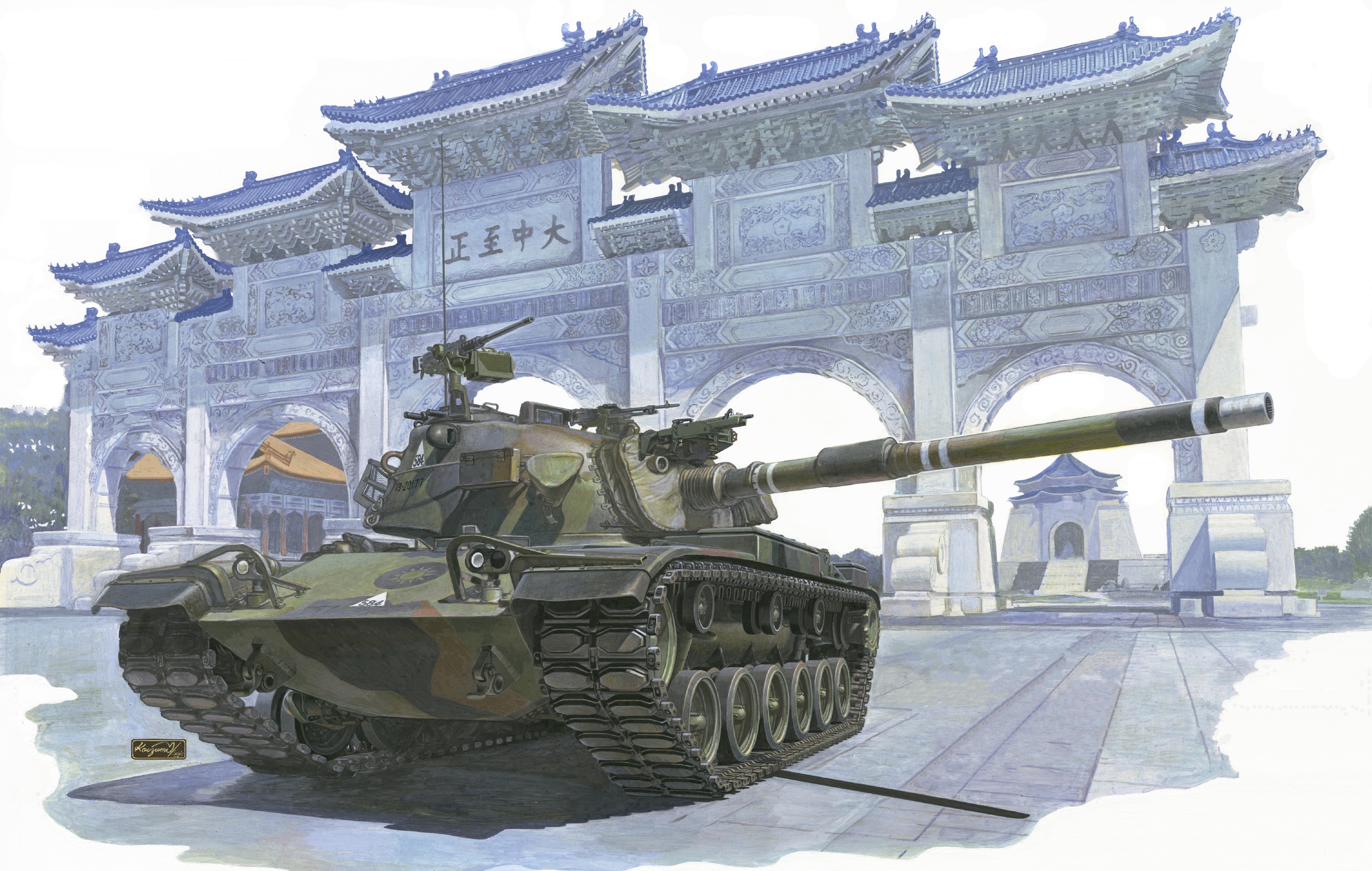 рисунок ROC Army CM-11 MBT Brave Tiger